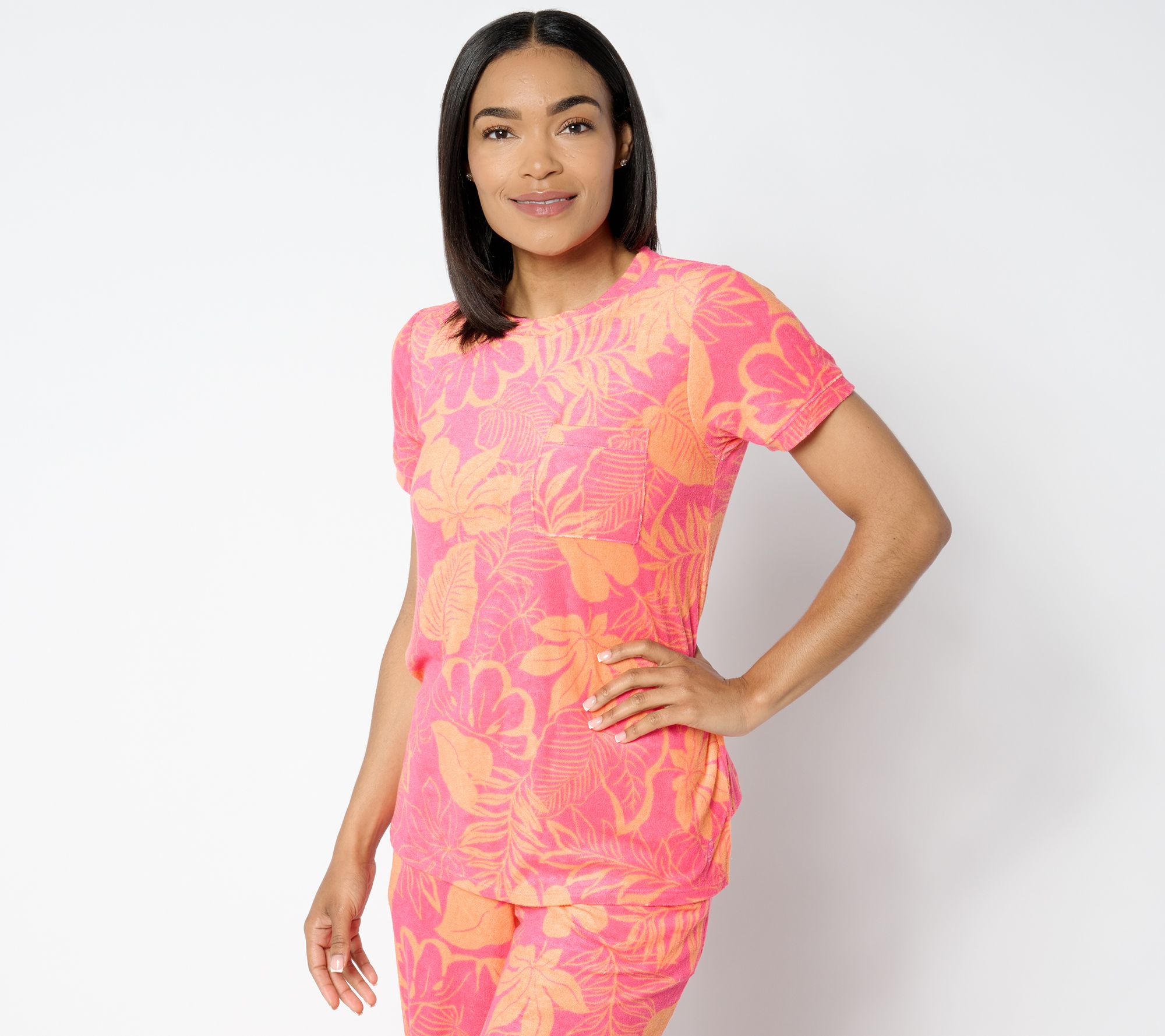 Cuddl Duds Baby Loop Terry Short Sleeve Tee