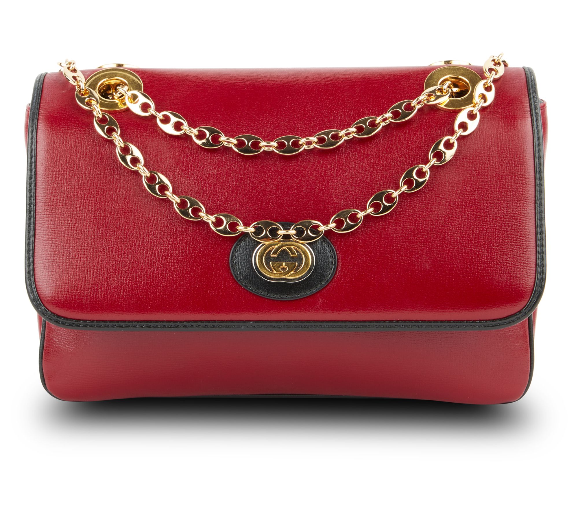 Pre-Owned Gucci Marina Chain Red Shoulder Bag 