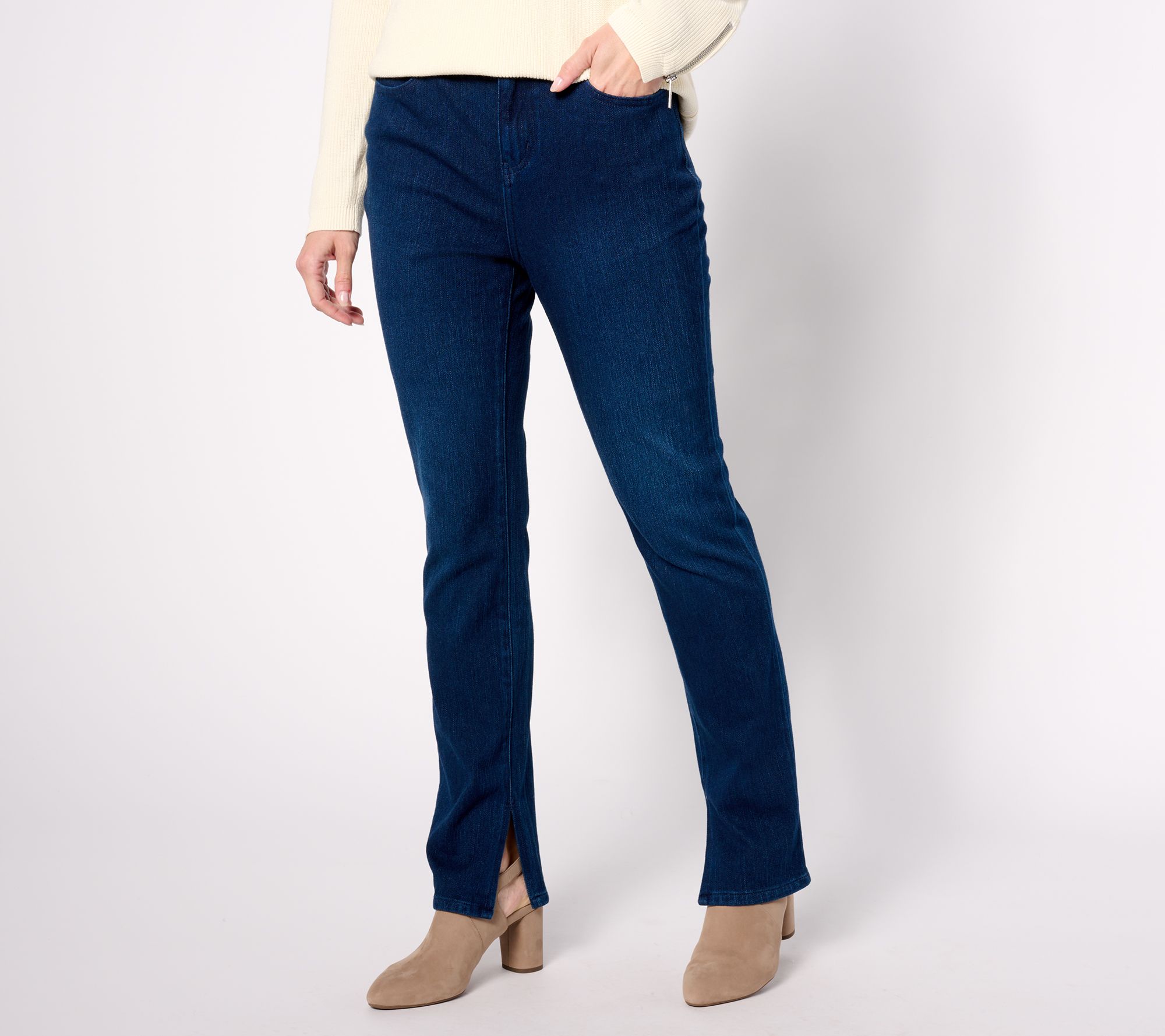 "As Is" Belle by Kim Gravel Tall Flexibelle Kickity Split Straight Jean