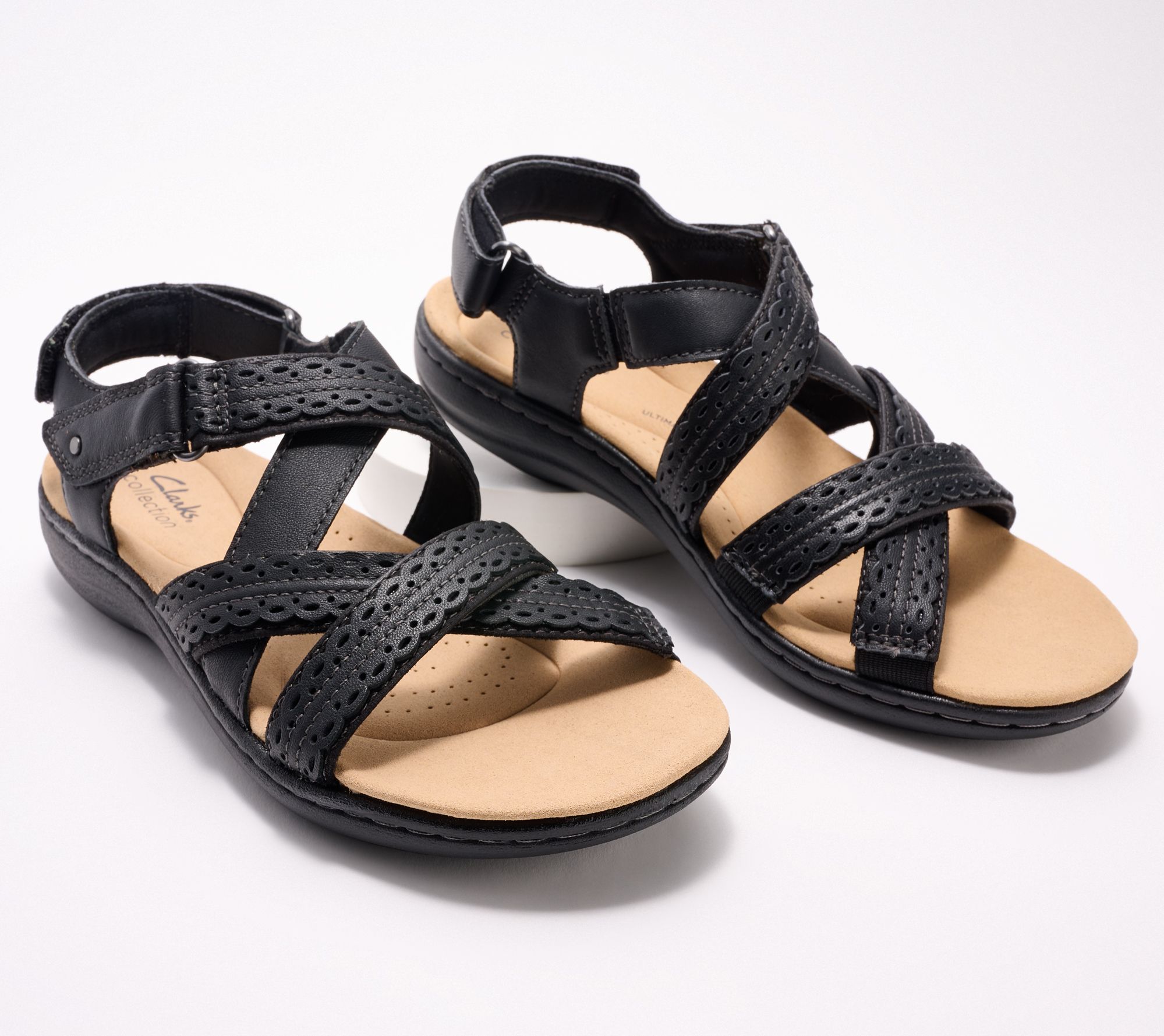 "As Is" Clarks Collection Leather Sandals - Laurieann Rena