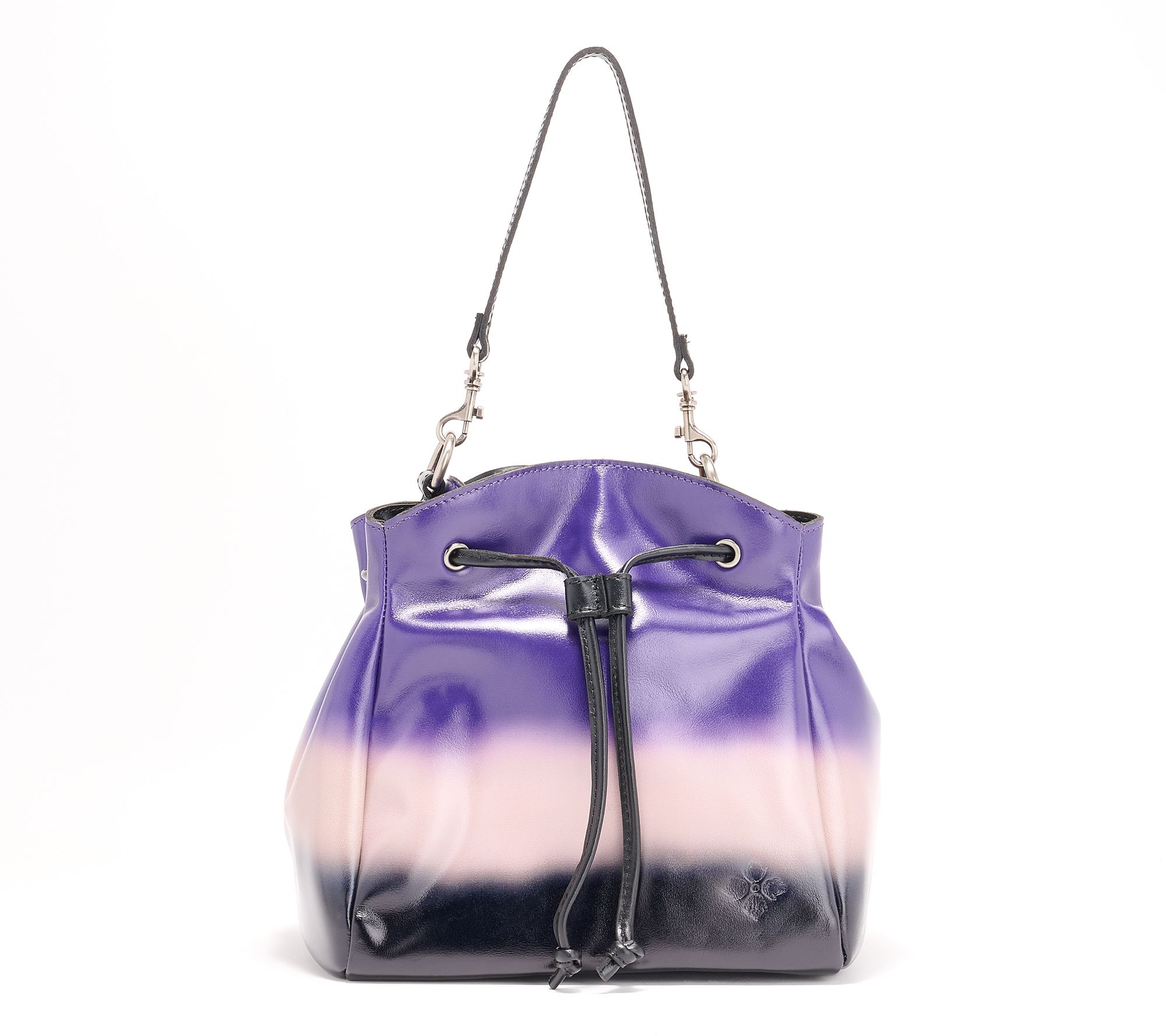 Patricia Nash Leather Ombre Elora Drawstring Bucket Bag