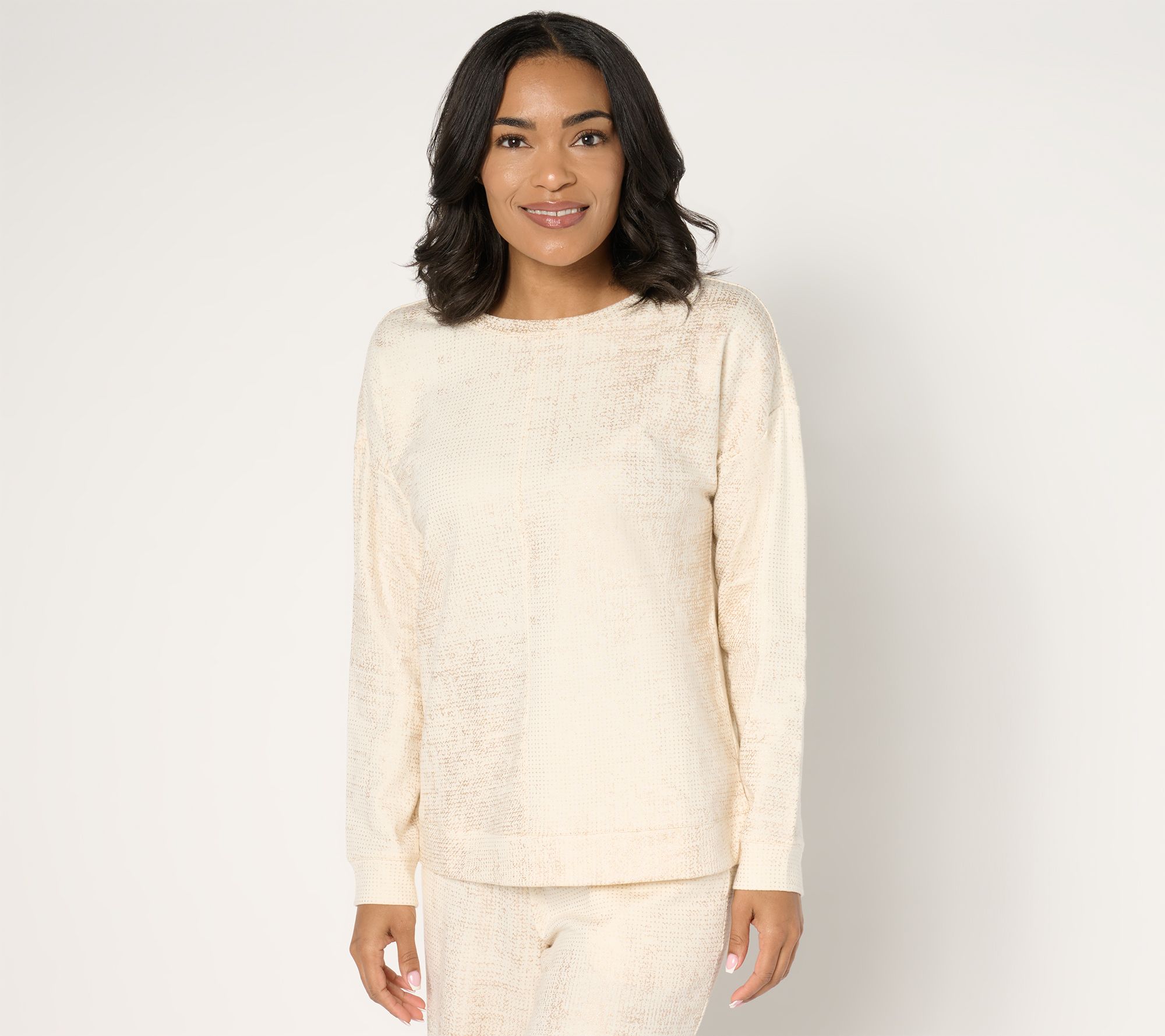 Peace Love World French Terry Long Sleeve Sweatshirt