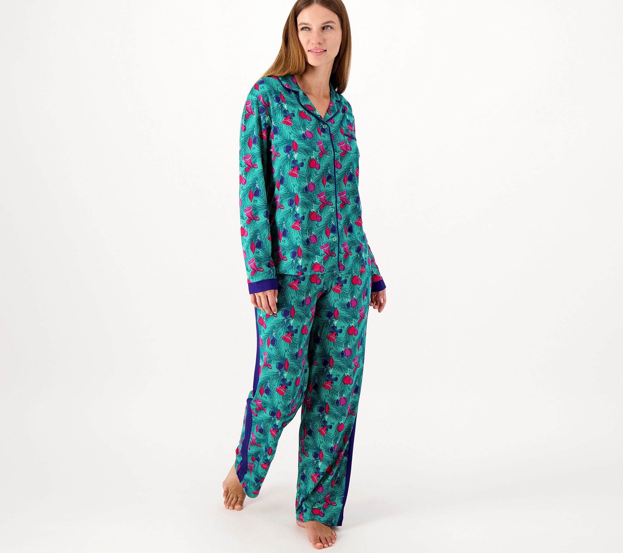 Lug Lounge ColorJoy Inspire Notch Collar Pajama Set - Tandem