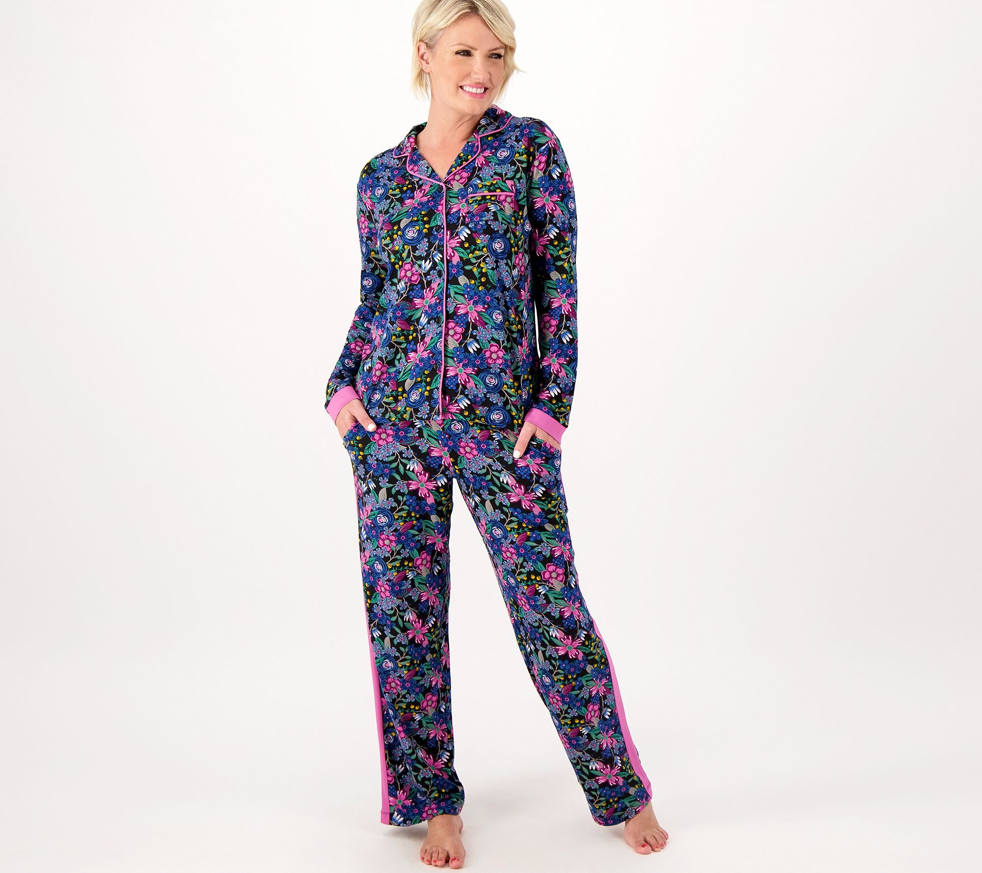 Lug Lounge ColorJoy Inspire Notch Collar Pajama Set - Tandem