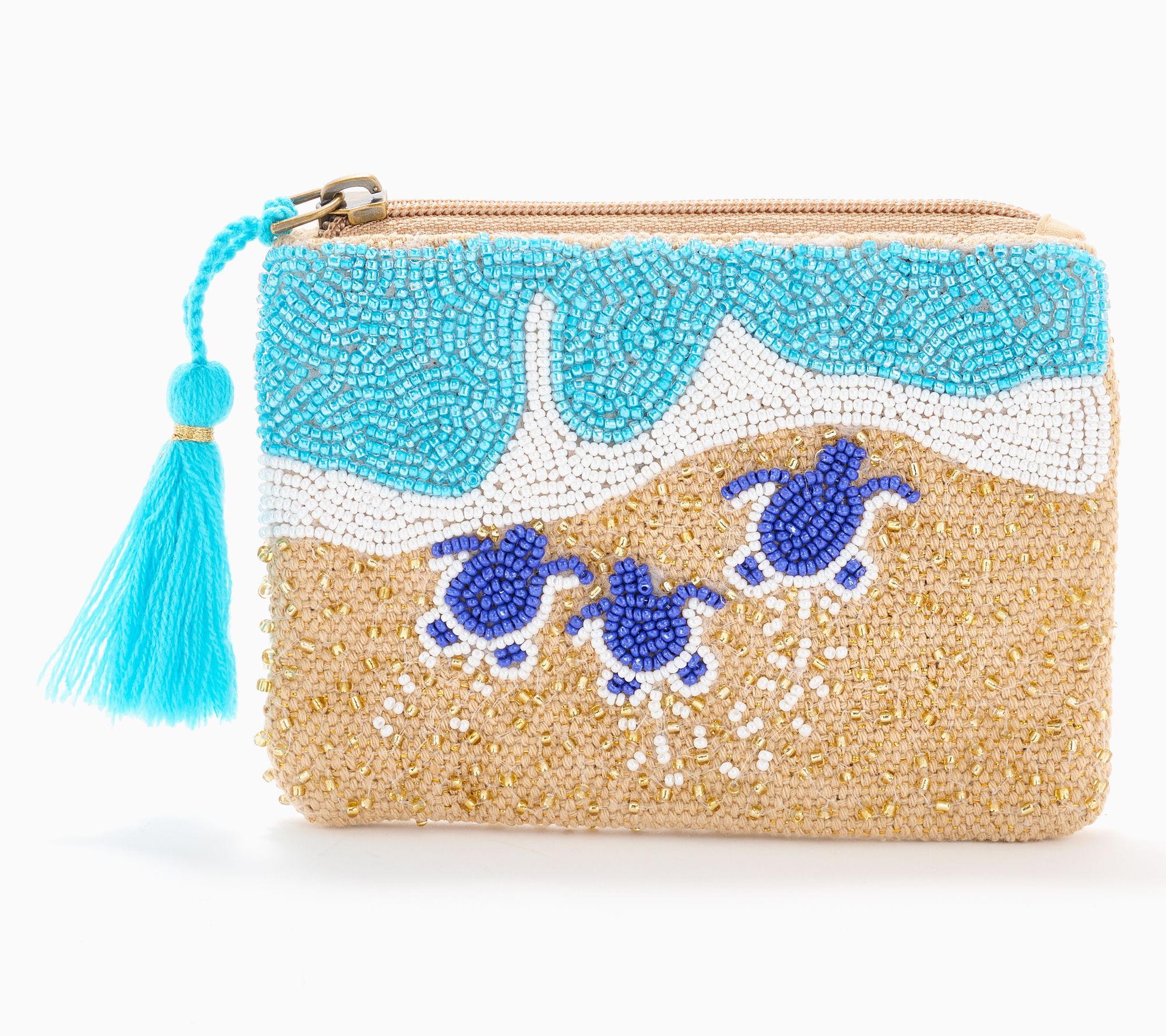 America & Beyond Embellished Destination Coin Pouch