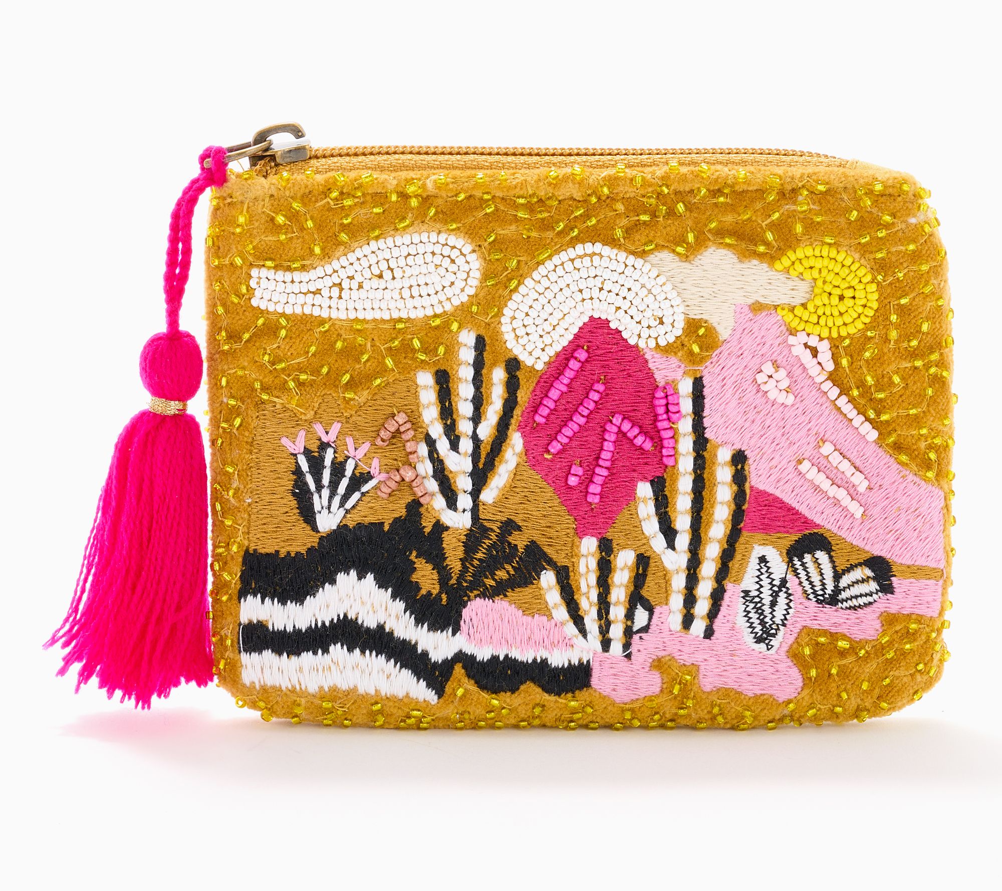 America & Beyond Embellished Destination Coin Pouch