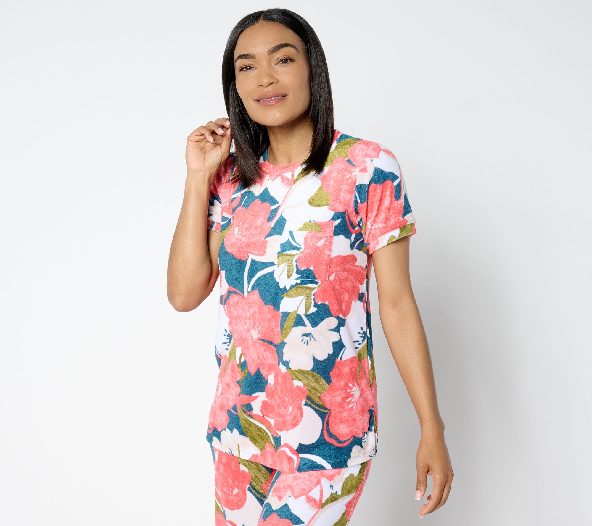 "As Is" Cuddl Duds Baby Loop Terry Short Sleeve Tee