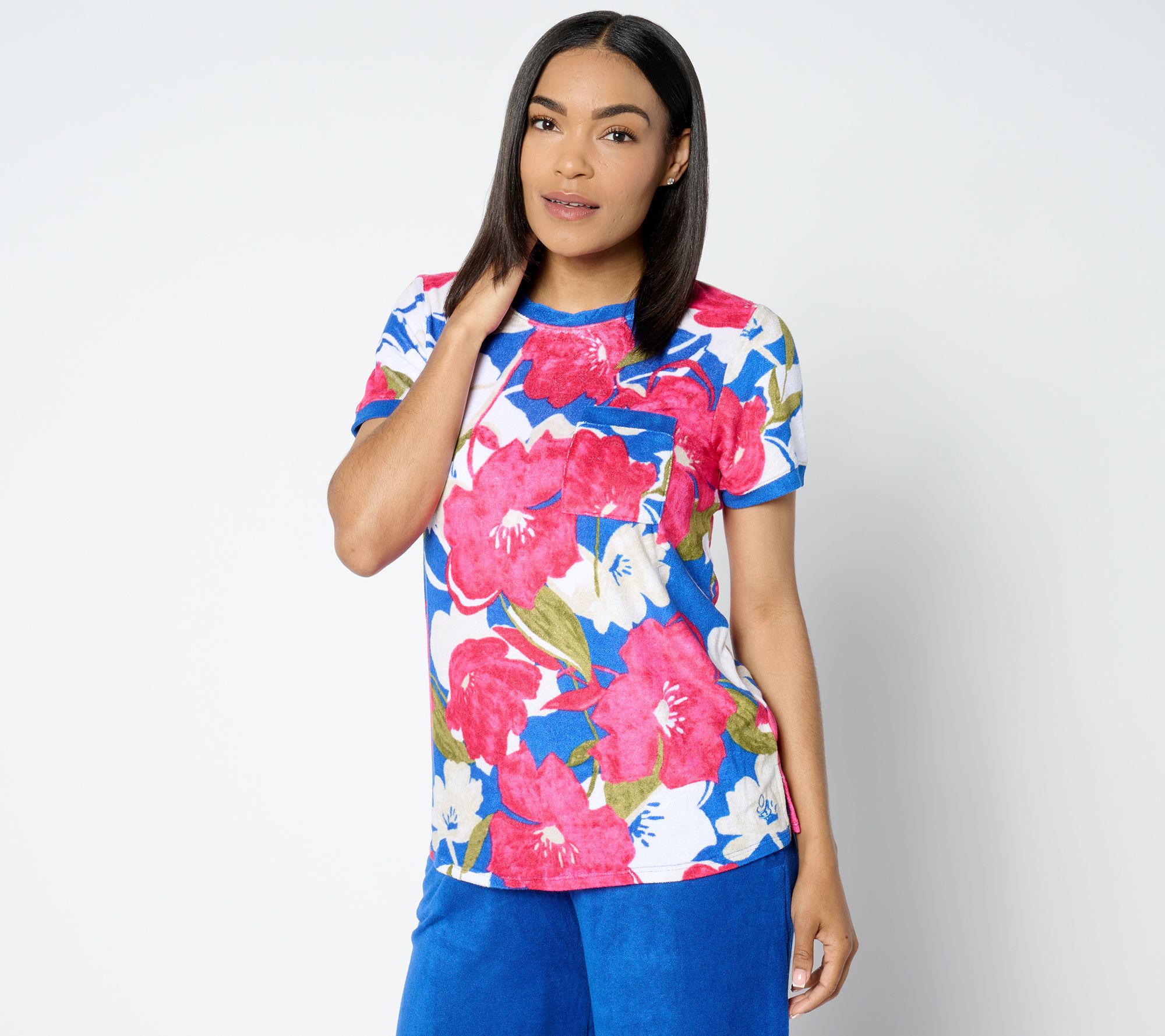 "As Is" Cuddl Duds Baby Loop Terry Short Sleeve Tee