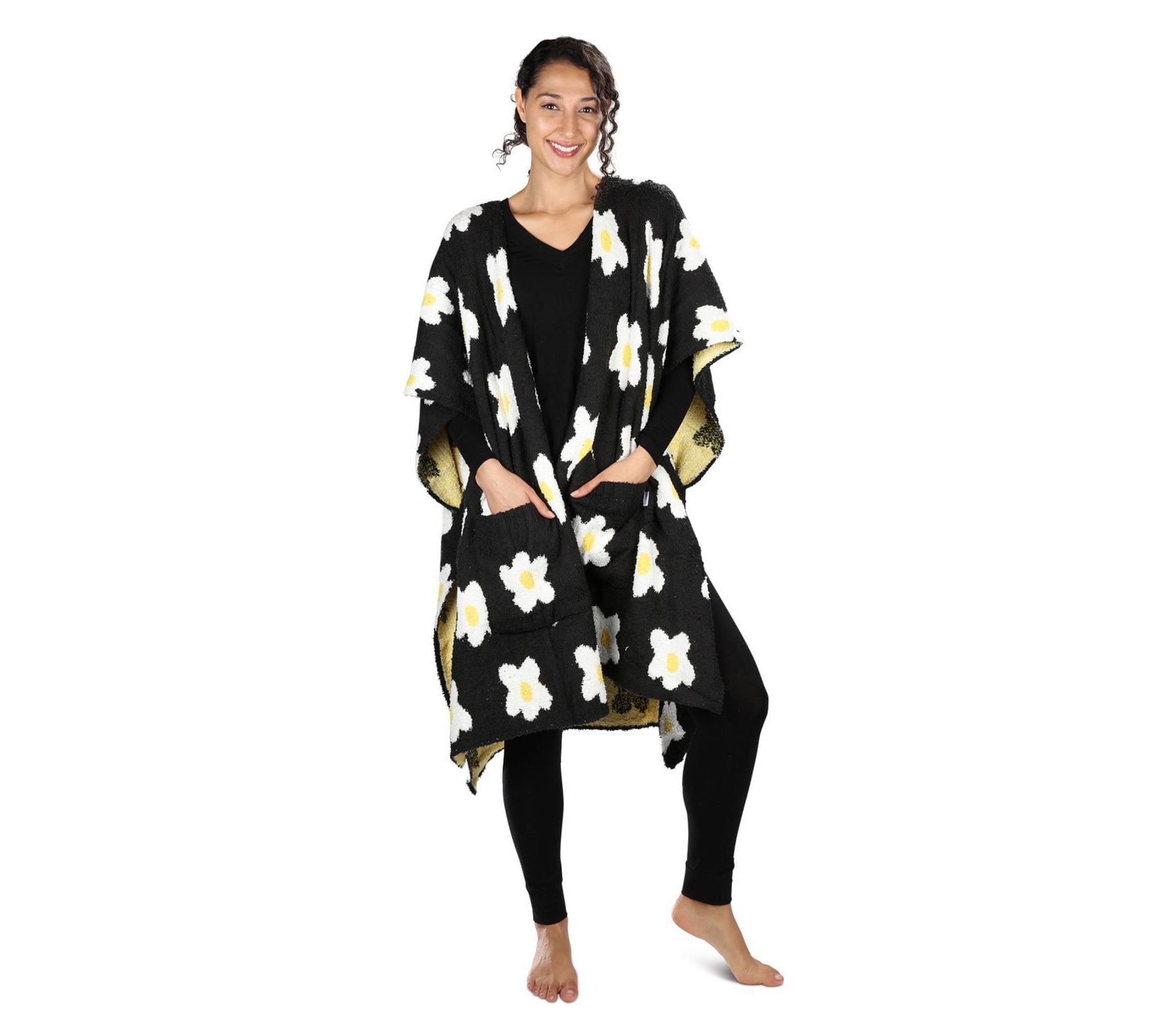 Memoi Women's Plush Throw Robe