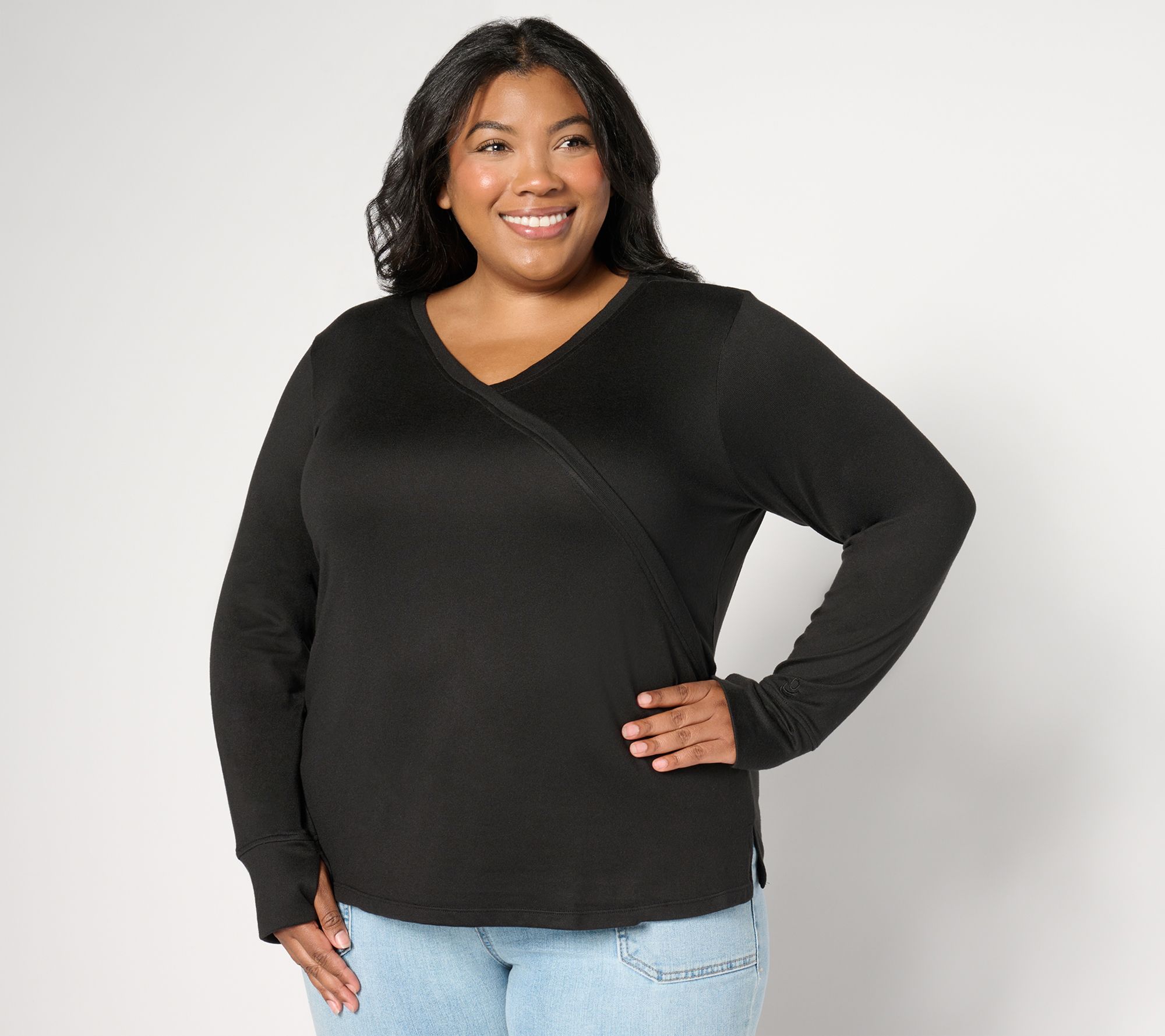 "As Is" Cuddl Duds Seriously Soft Wrap Over Top