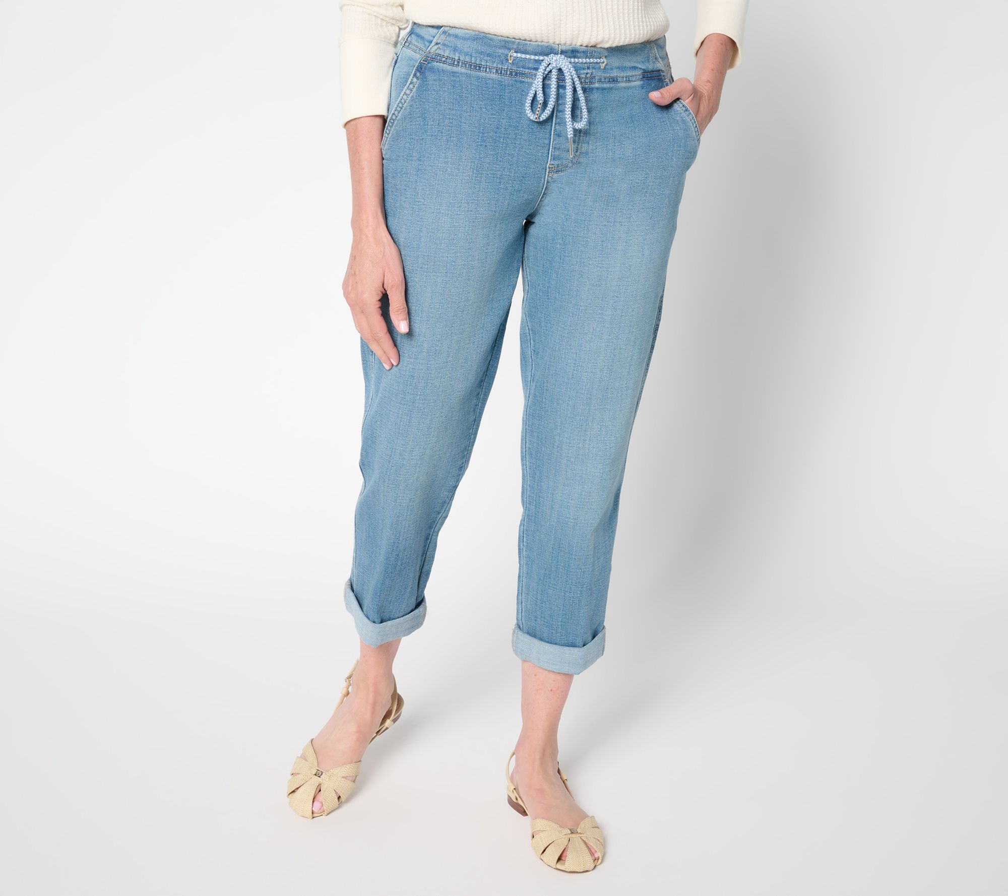  Liverpool Los Angeles Rascal Tie Front Cuffed Pant