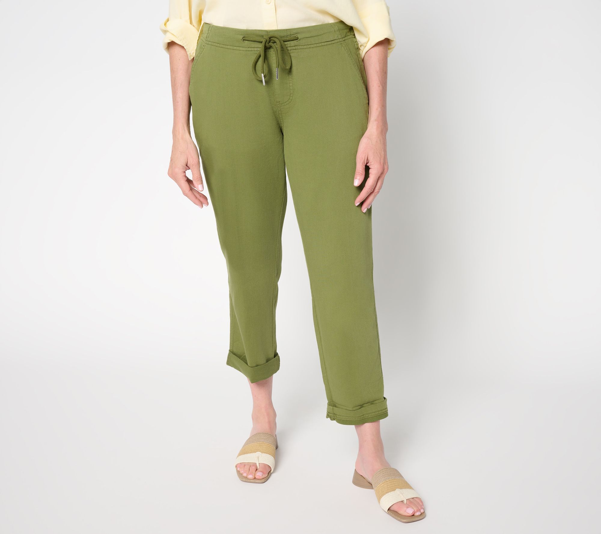 Liverpool Los Angeles Rascal Tie Front Cuffed Pant
