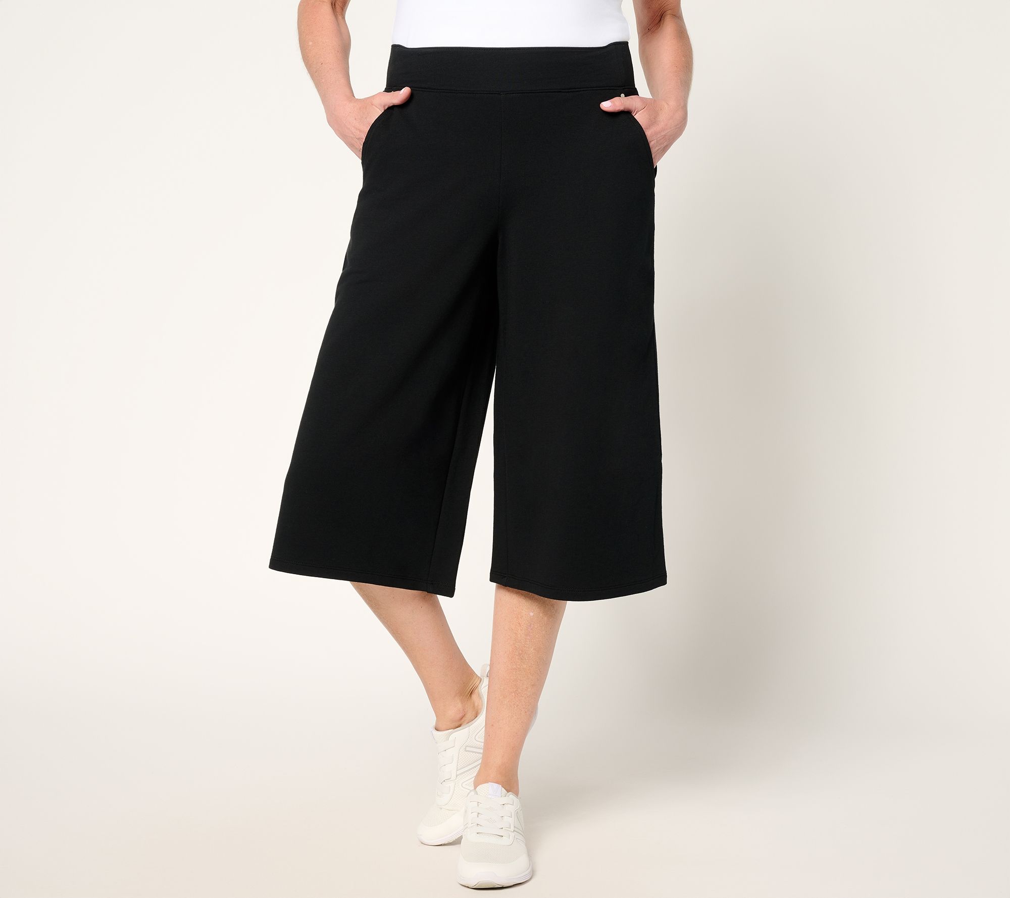Sport Savvy French Terry Full Leg Printed Gaucho