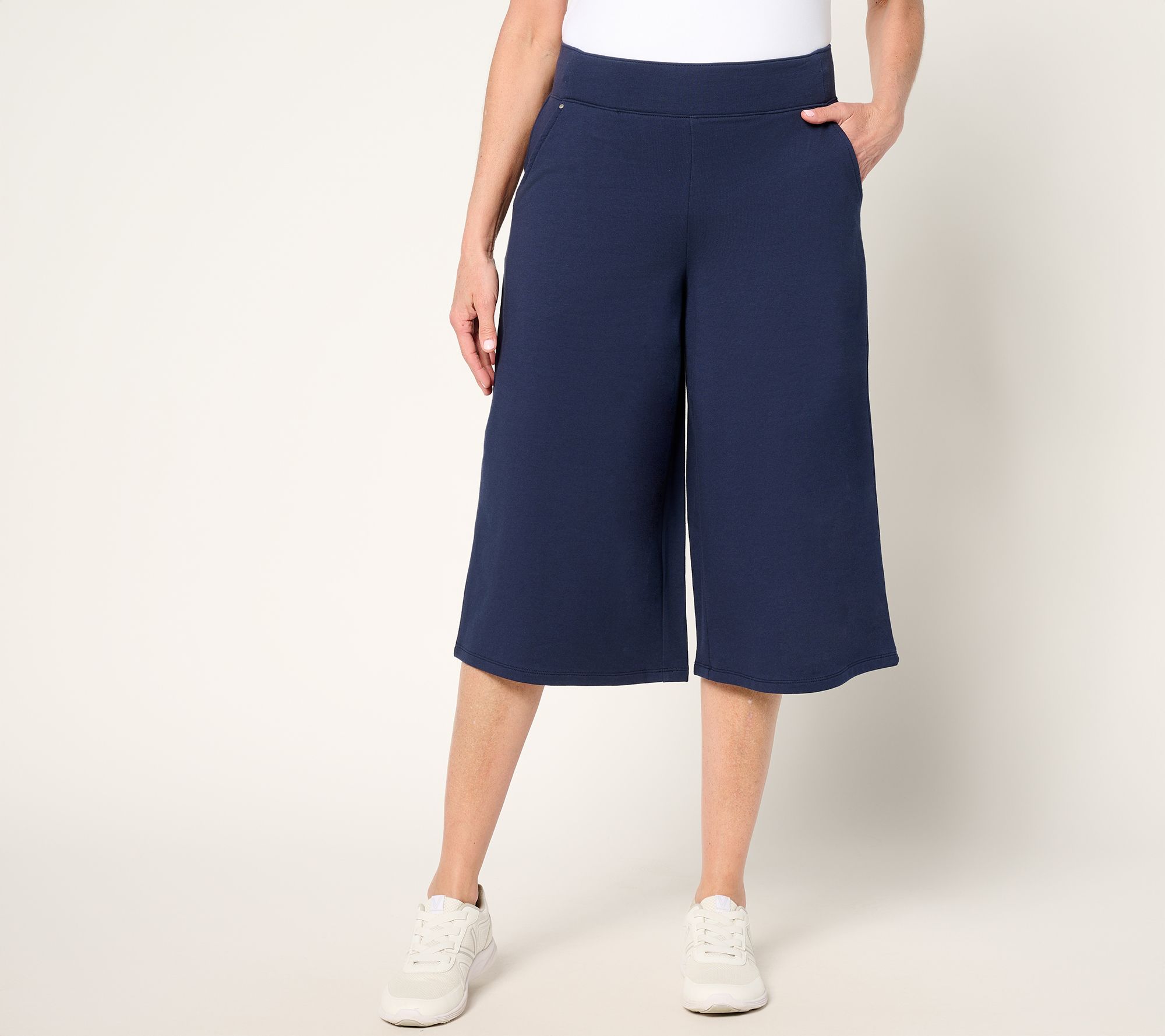 Sport Savvy French Terry Full Leg Printed Gaucho