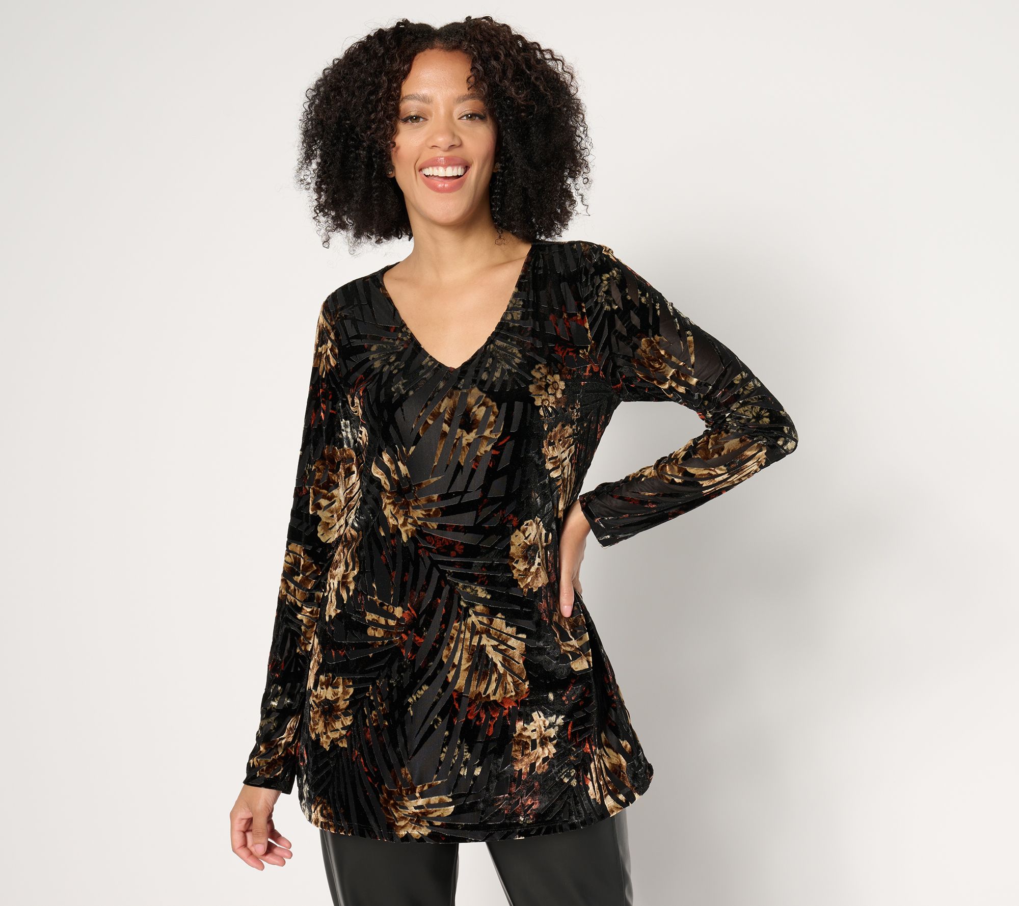 "As Is" Attitudes by Renee Burnout Long Sleeve Top