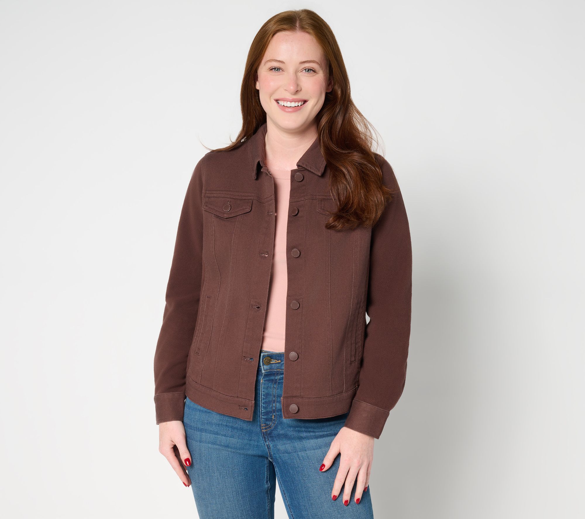 Belle by Kim Gravel Twill & Fleece Jacket