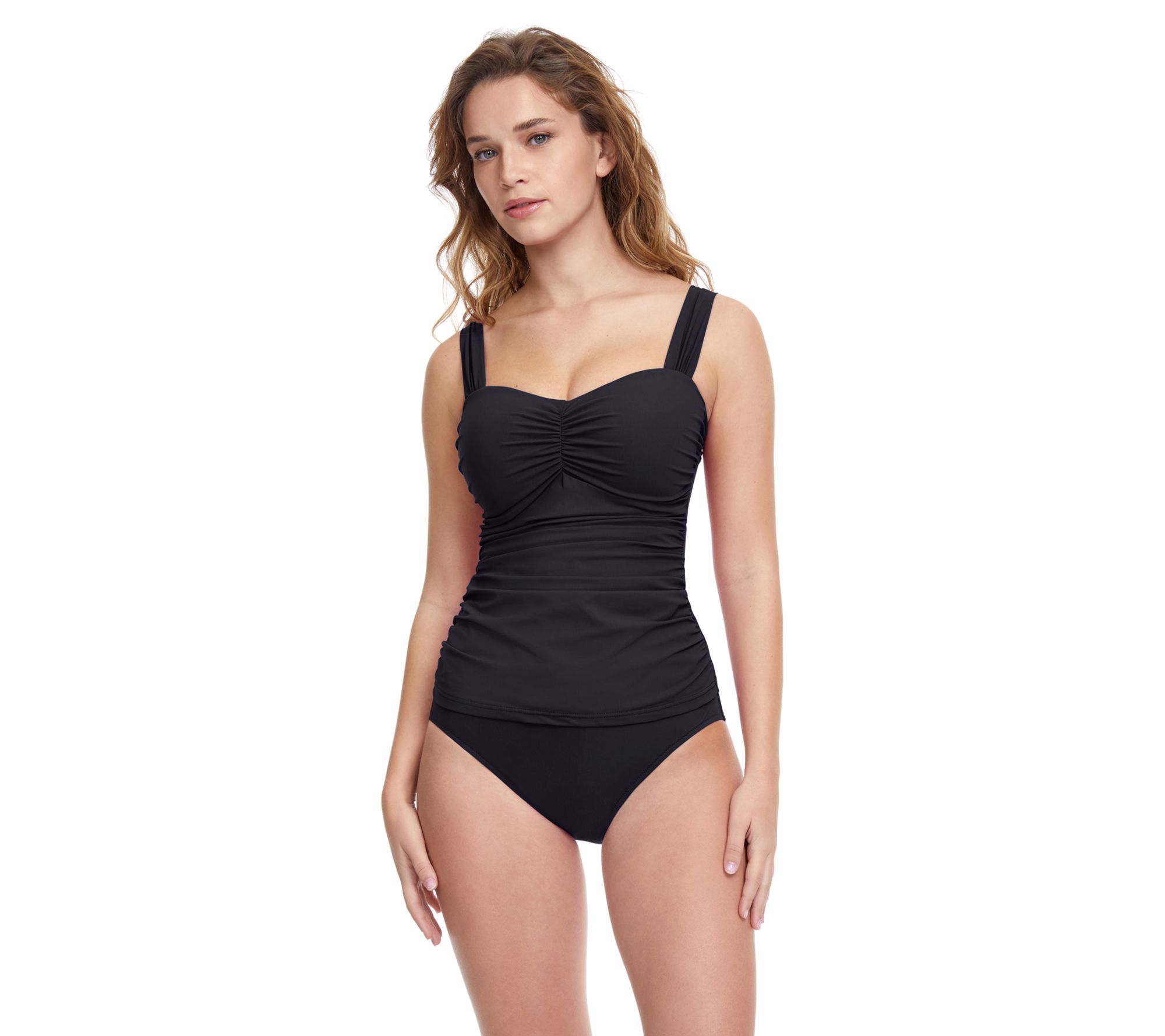 Tutti Frutti Side Ruching  D Cup Tankini