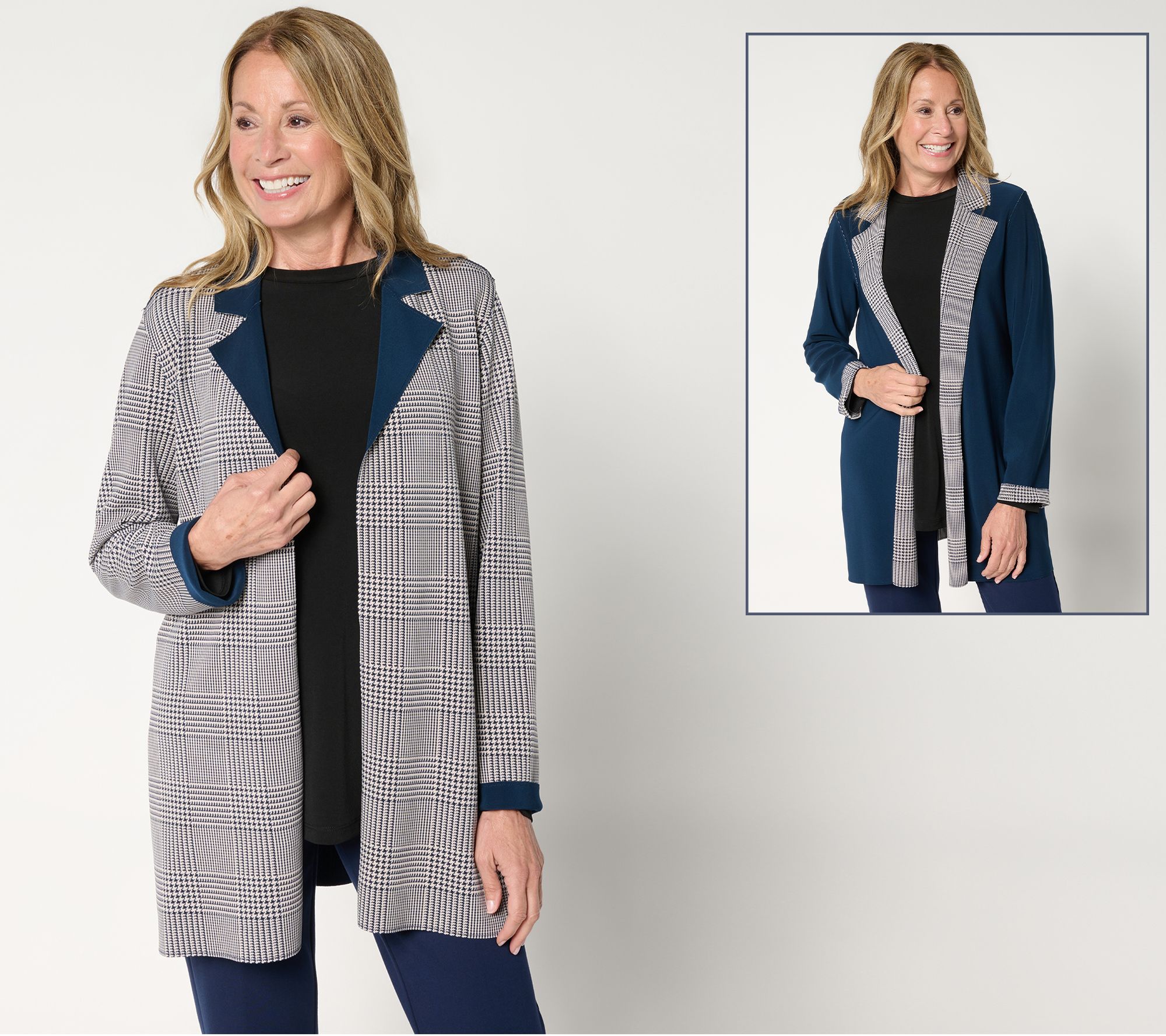 GRAVER Susan Graver Printed LK Fusion Plus Pet Reversible Duster