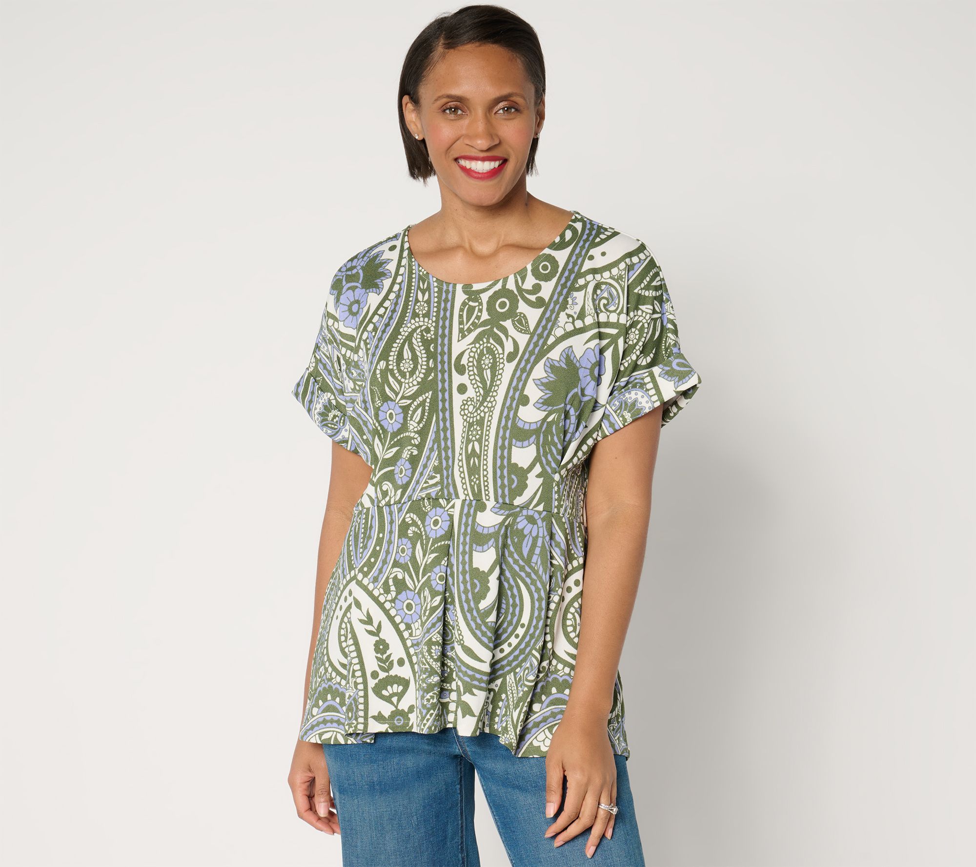"As Is" BEAUTIFUL by Lawrence Zarian Dolman Sleeve Top