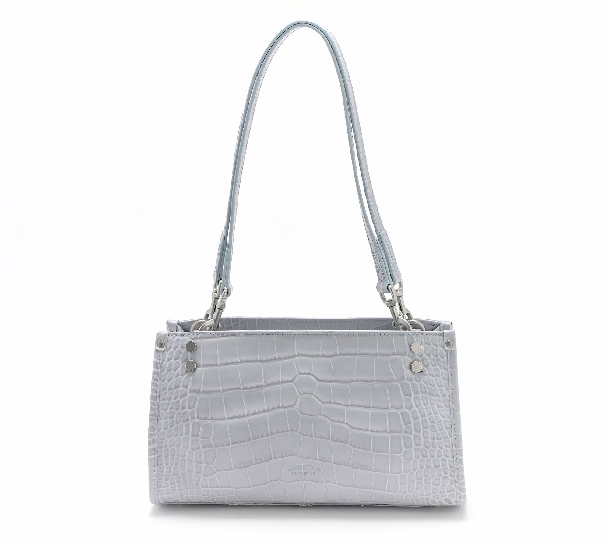 American Leather Co. Lenox Croco Leather Shoulder Bag
