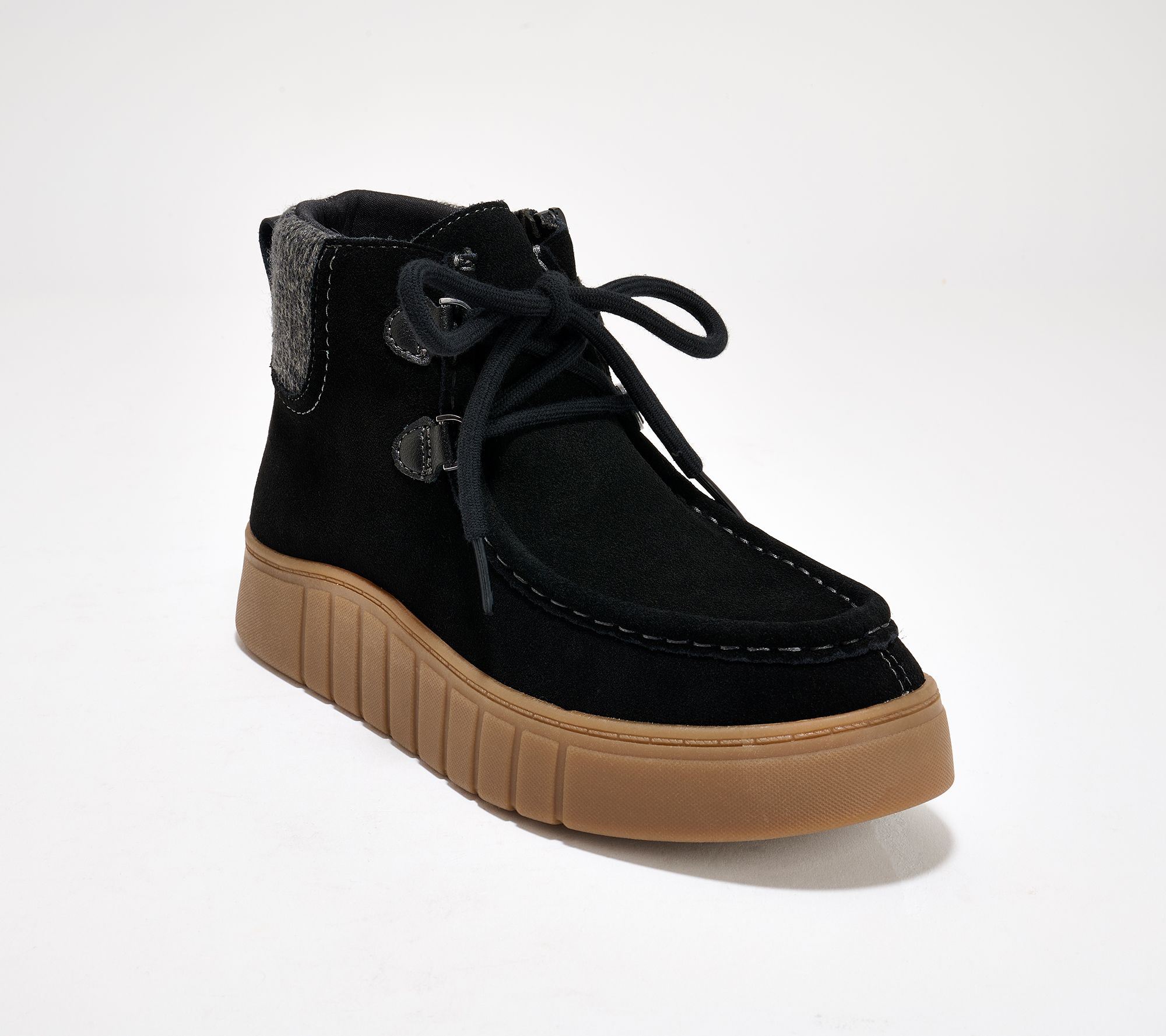 Clarks Collection Suede Lace-Up Ankle Boots - Mykah Izzy