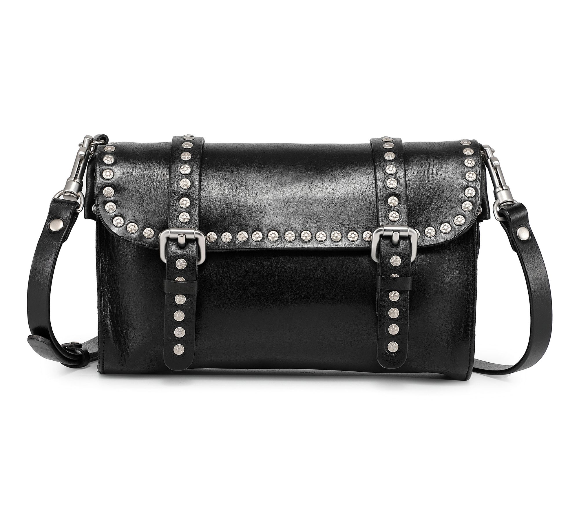 Old Trend Soul Stud Leather Convertible Crossbody