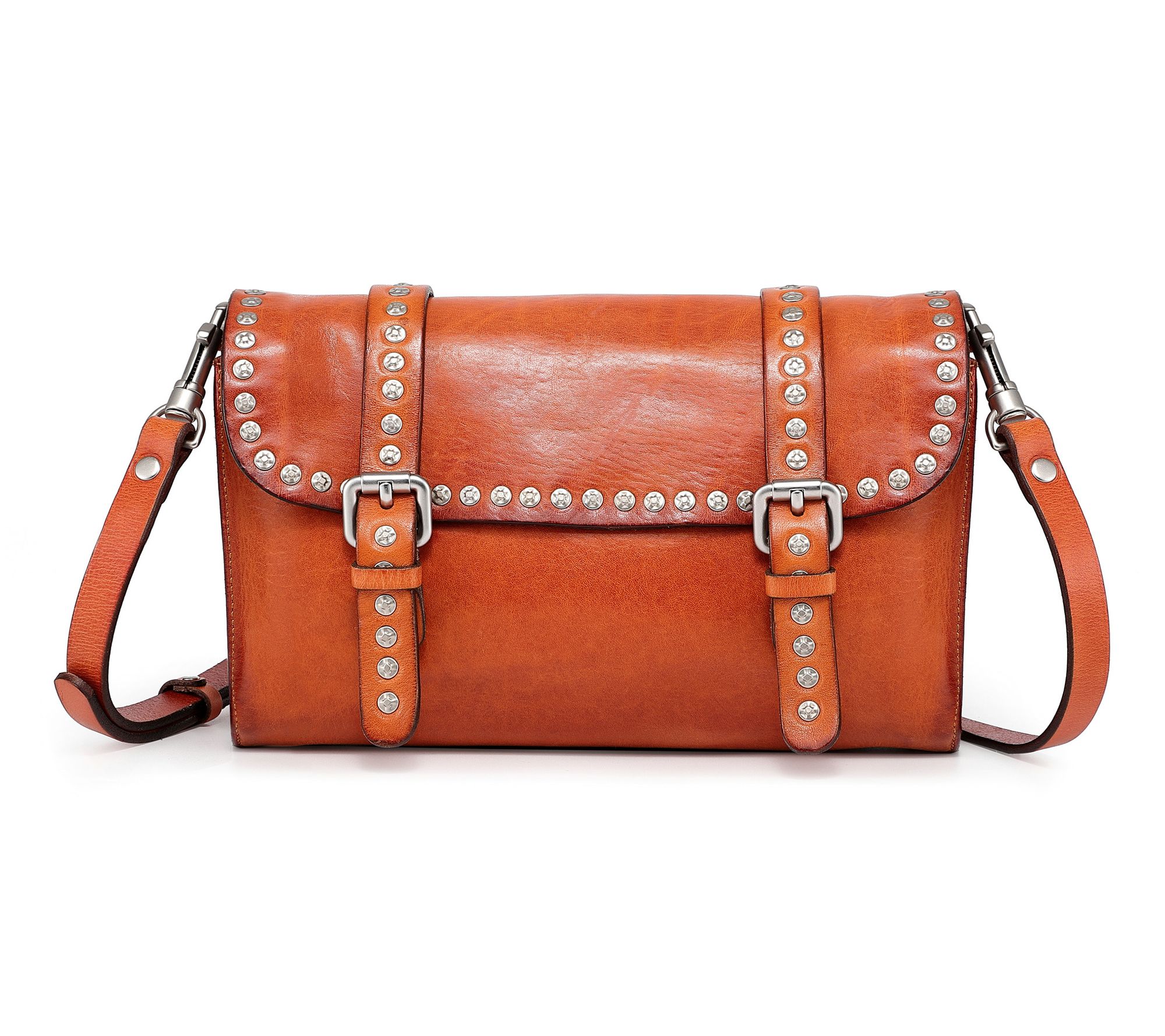 Old Trend Soul Stud Leather Convertible Crossbody