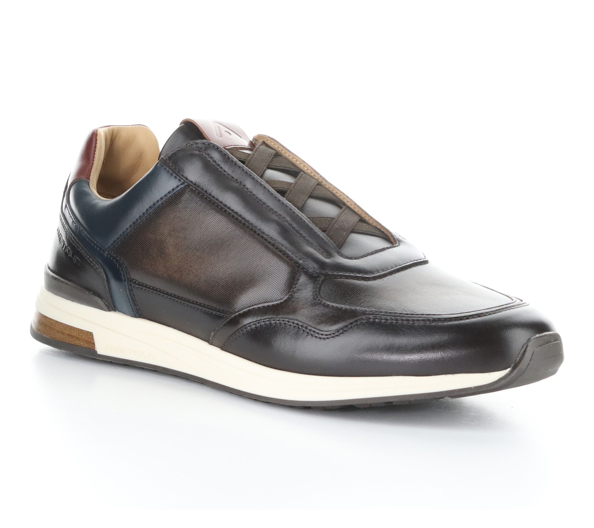 ✨Enjoy Life✨ Ambitious Leather Pull-On Sneaker - 14147 - QVC.com