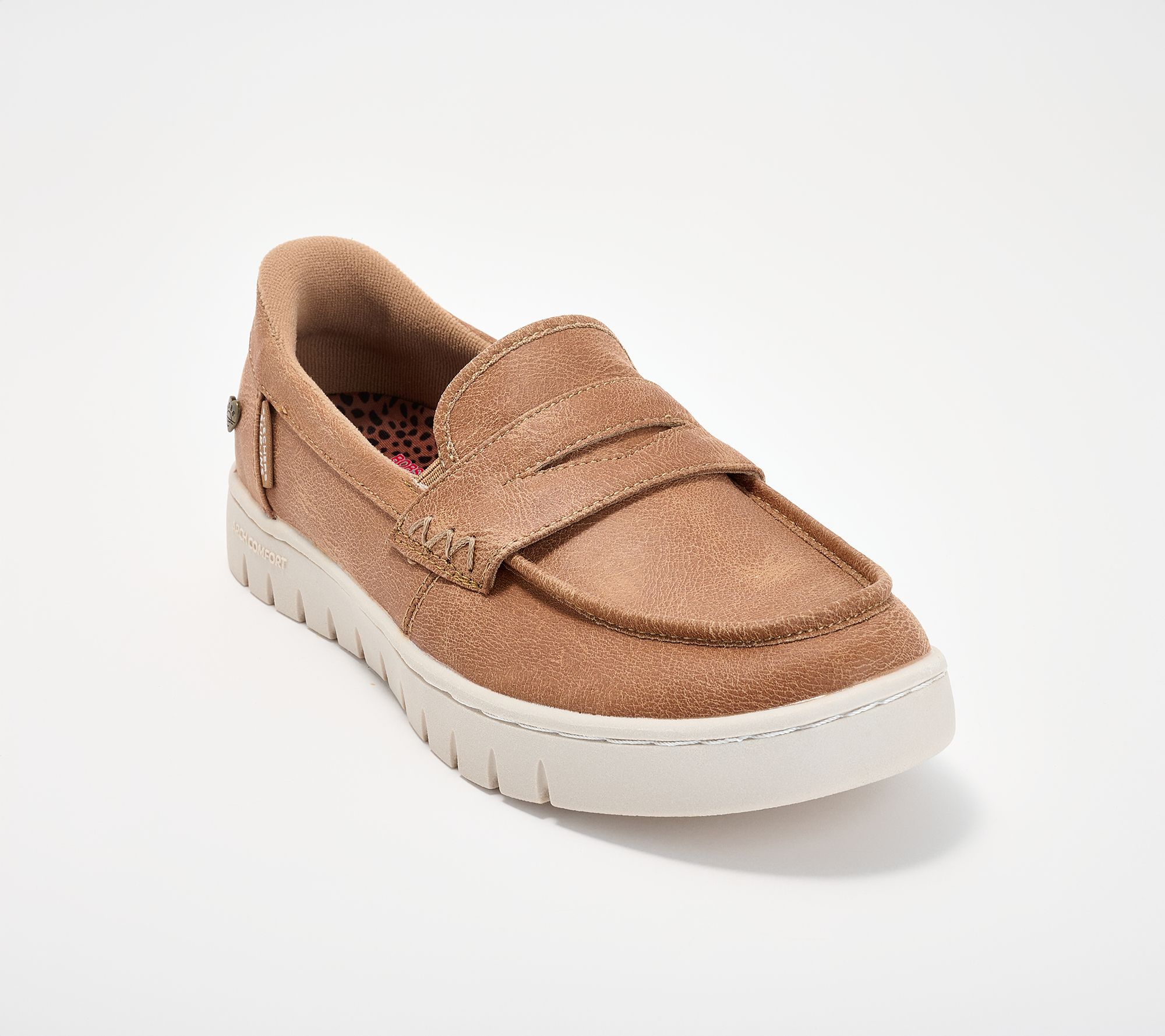 "As Is" Skechers Slip- ins BOBS Arch Comfort Vegan Loafers- Sunset