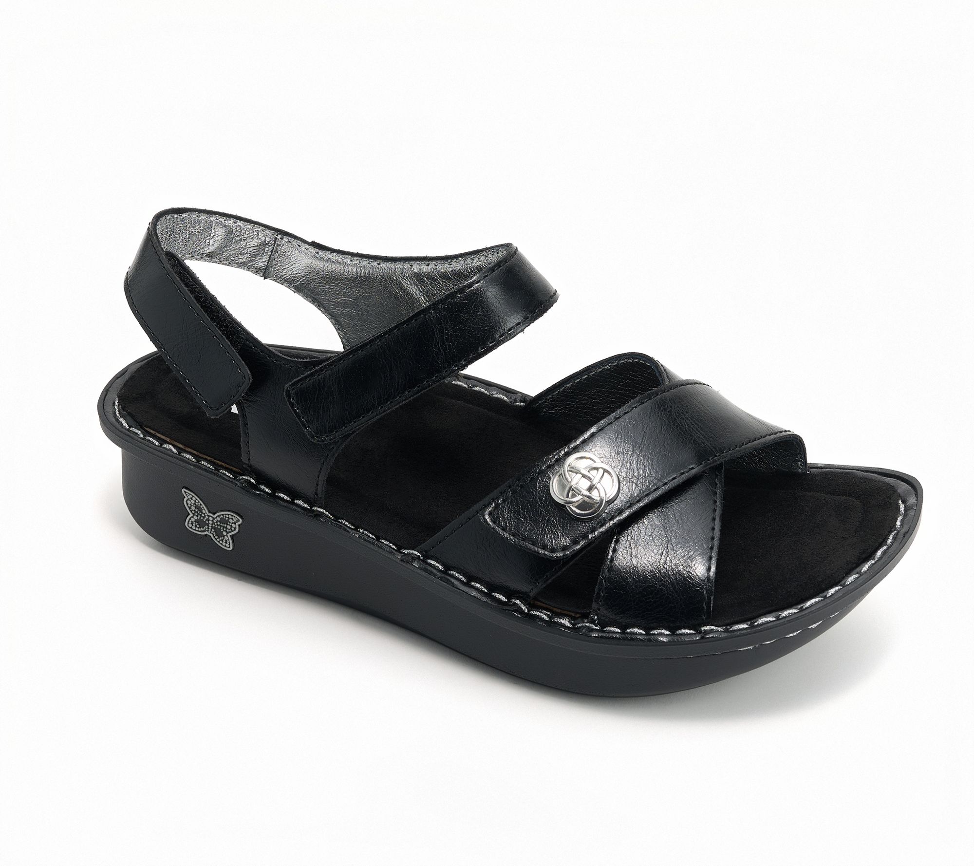 Alegria Adjustable Leather Sandals - Kelsi