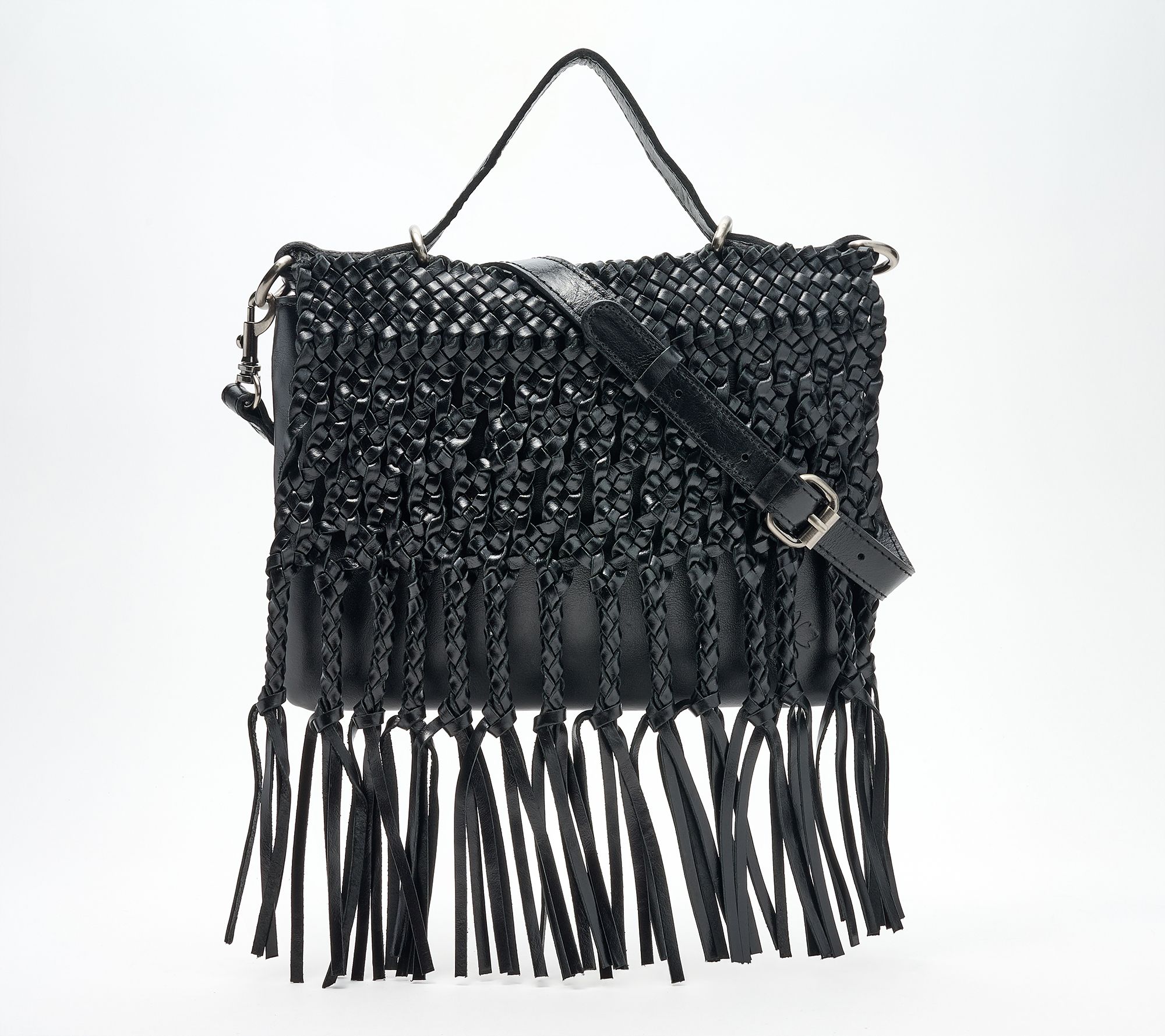 Patricia Nash Marit Woven Leather Braided Crossbody