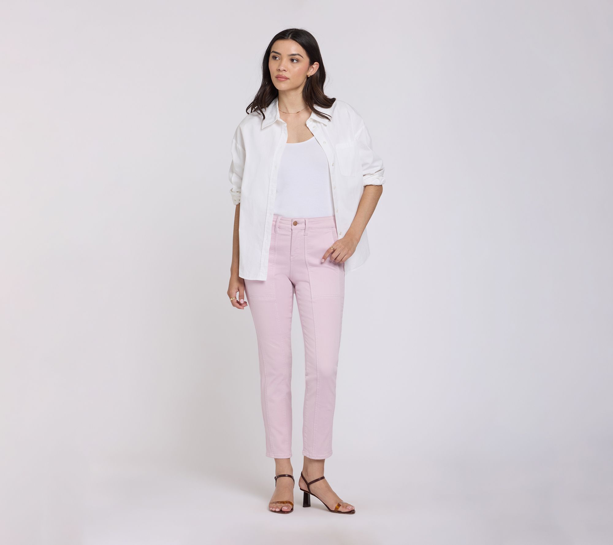 NYDJ Margot Girlfriend Jeans With Front Seam Detail