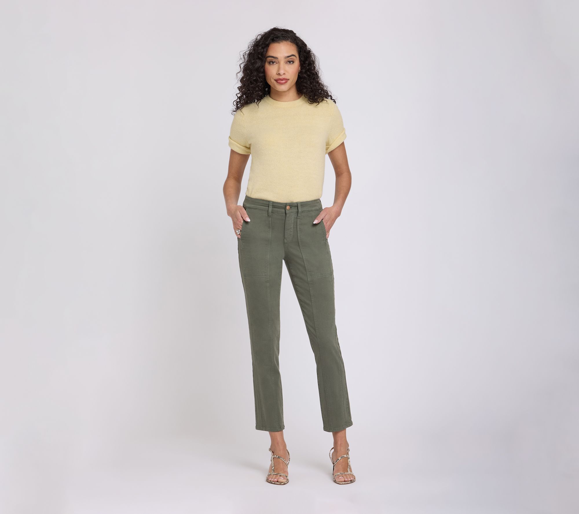 NYDJ Margot Girlfriend Jeans With Front Seam Detail