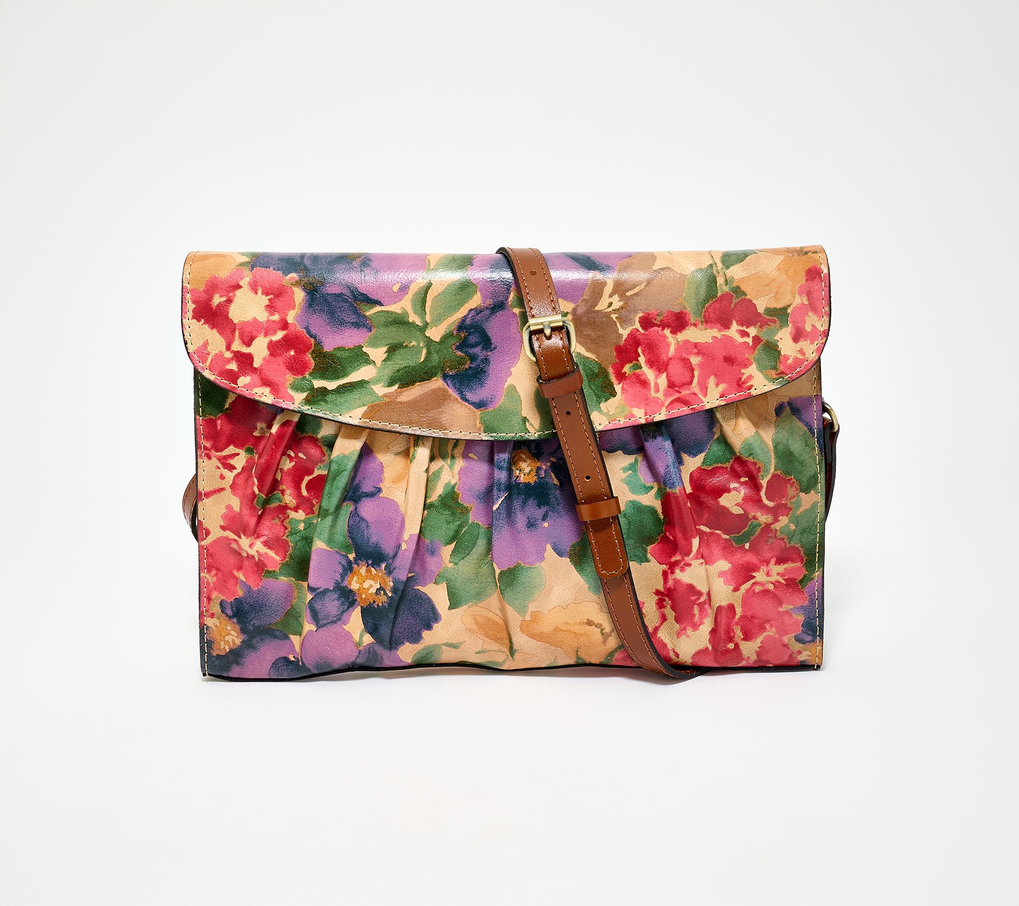 "As Is" Patricia Nash Charlaronne Leather Clutch Crossbody