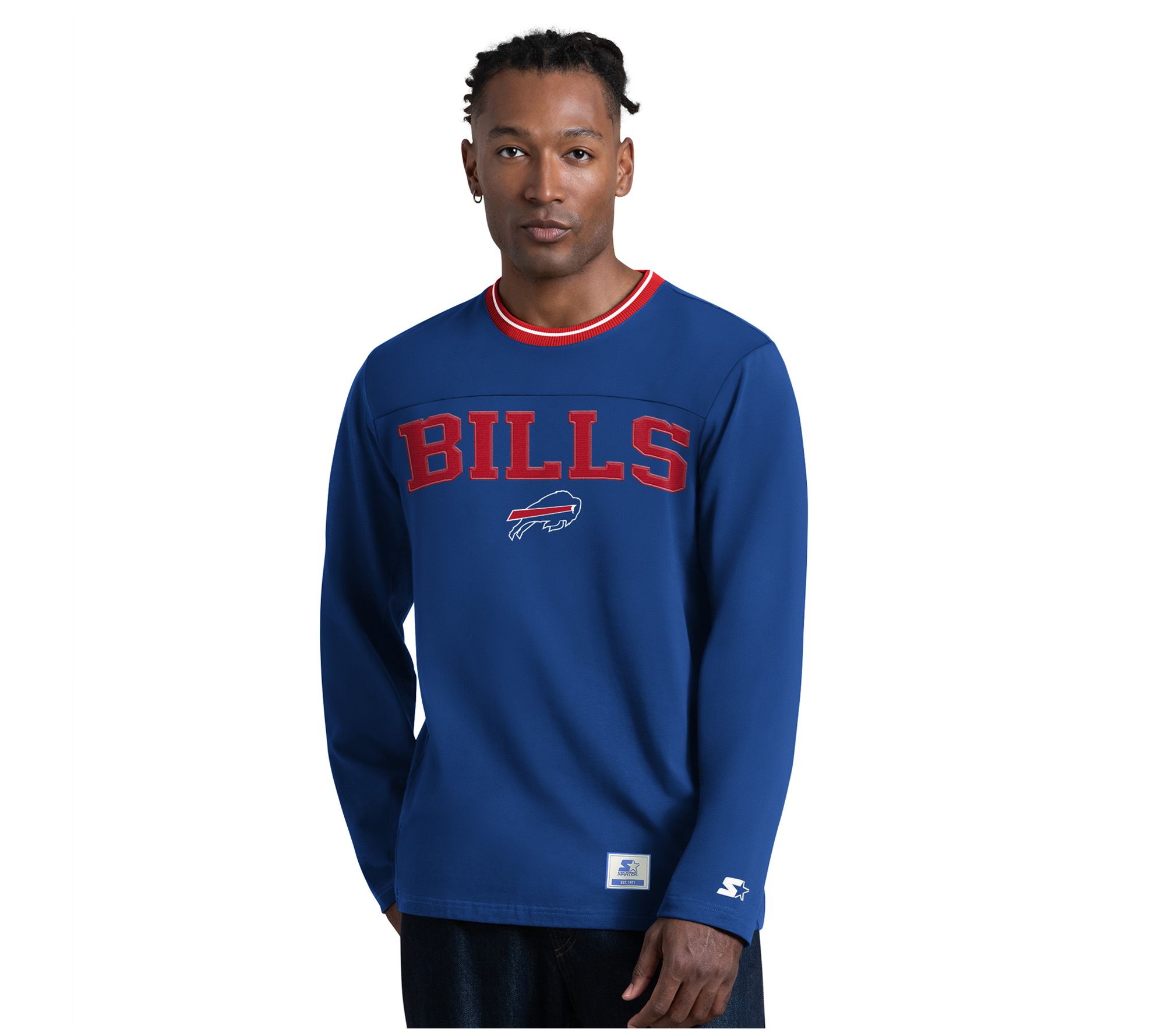 NFL Officially Licensed Starter Men's Rugby Long Sleeve T