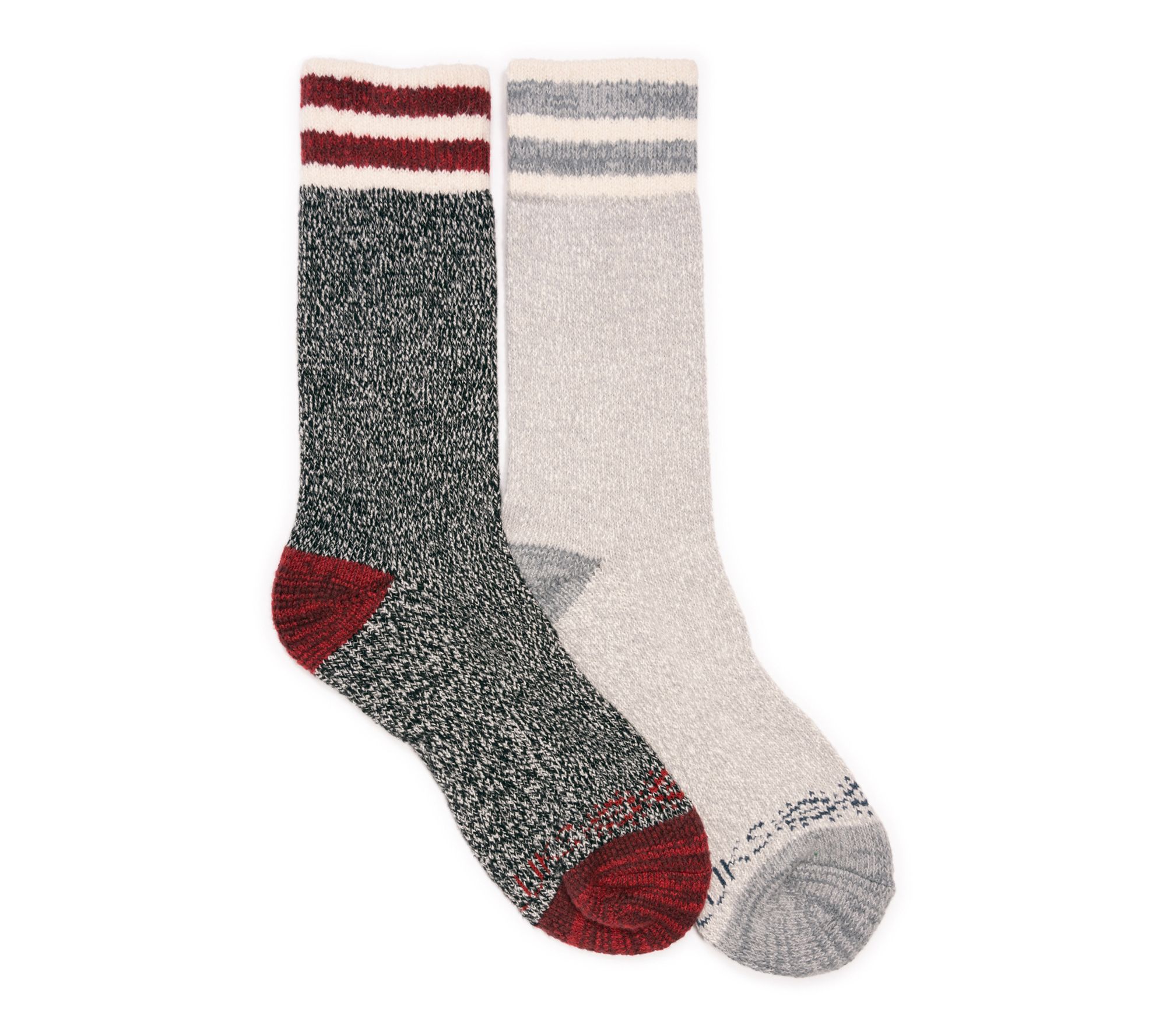 Muk Luks 2PK Dream Step Cozy Crew Sock