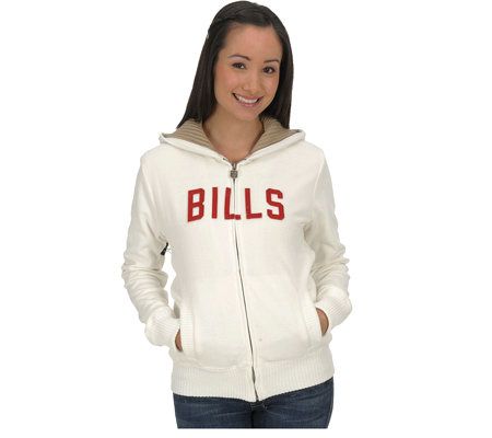 NFL Buffalo Bills Women's Plus Jacket with Sweater Lined Hood