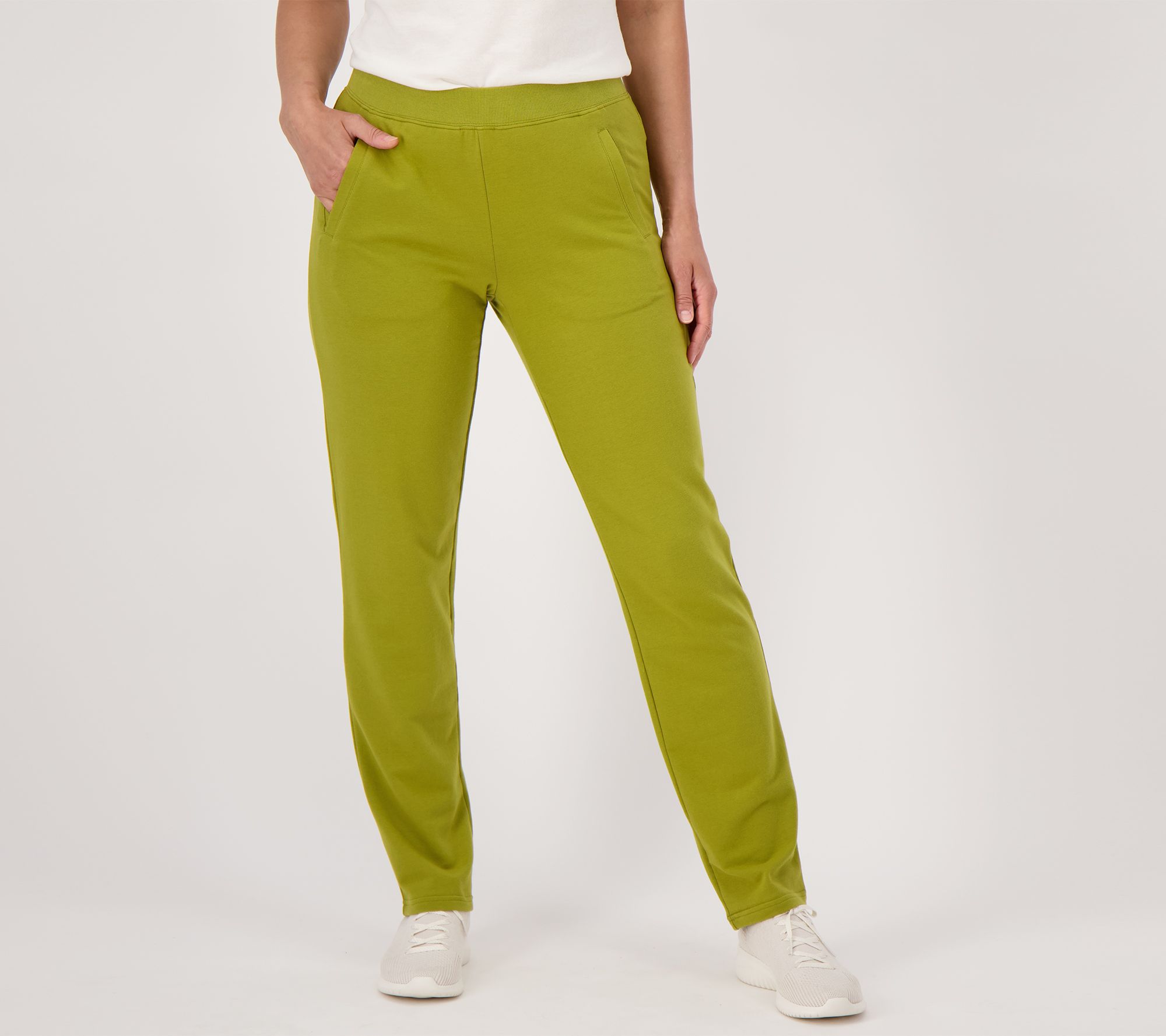 Buy Dollar Women's Missy Cotton Slim Fit Lime and Baked Apple