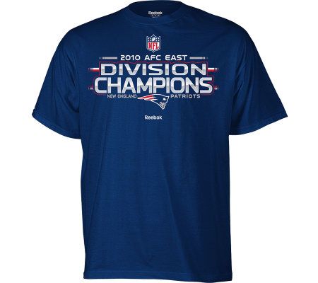 NFL Patriots 2010 Division Champions Youth Locker Room T-Shirt - QVC.com