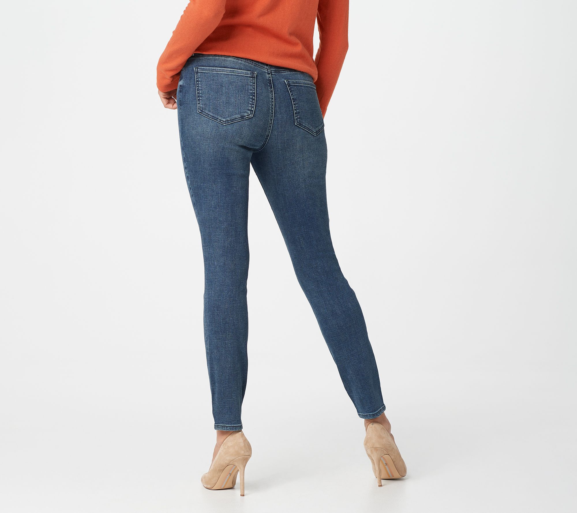 Legging Bleu Jean NYDJ Taille 8 - Coton - Occasion Très Bon état - Taille Régulière - Fermeture Zip