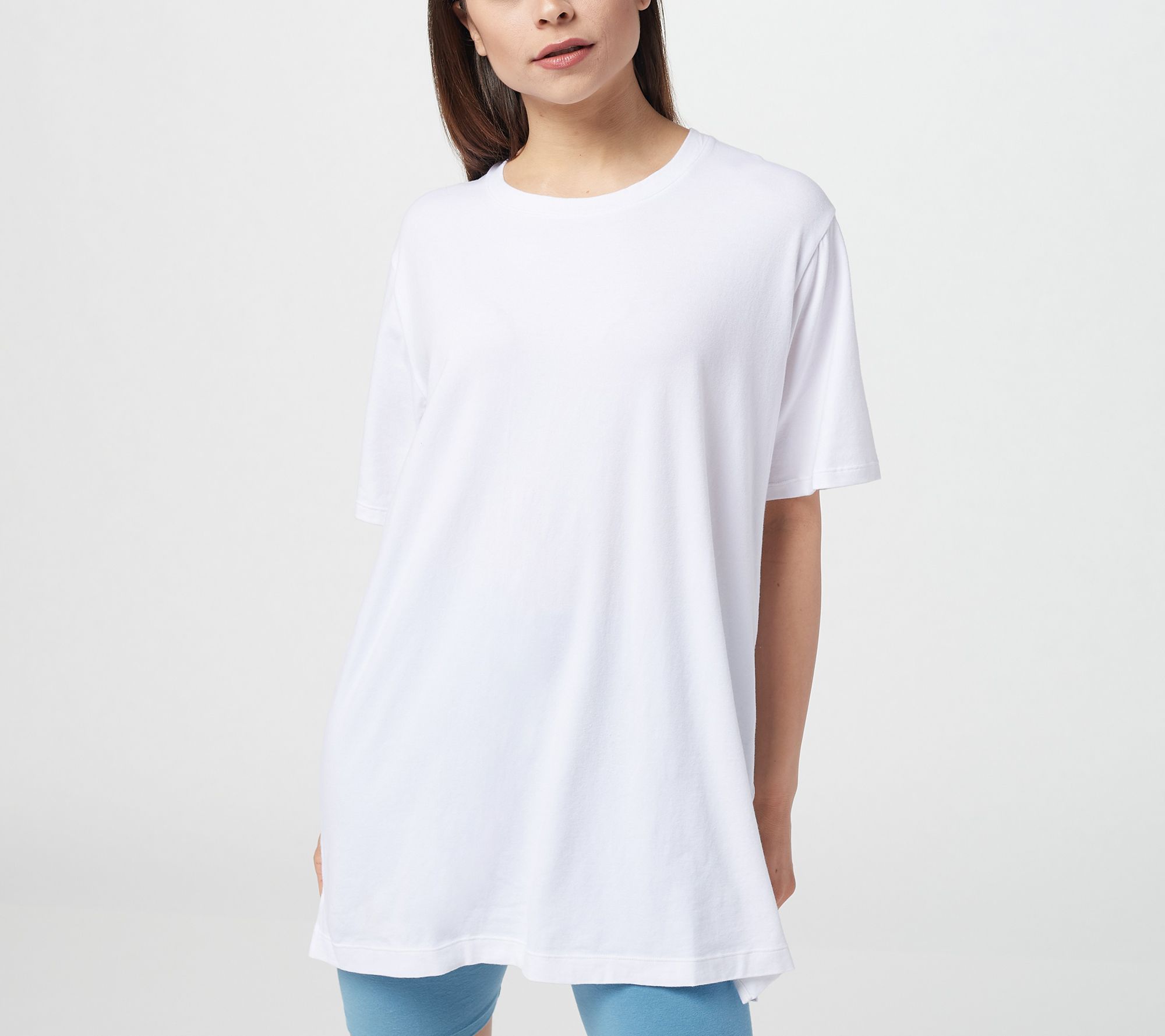 Cuddl Duds Cottonwear Oversized Tunic Tee