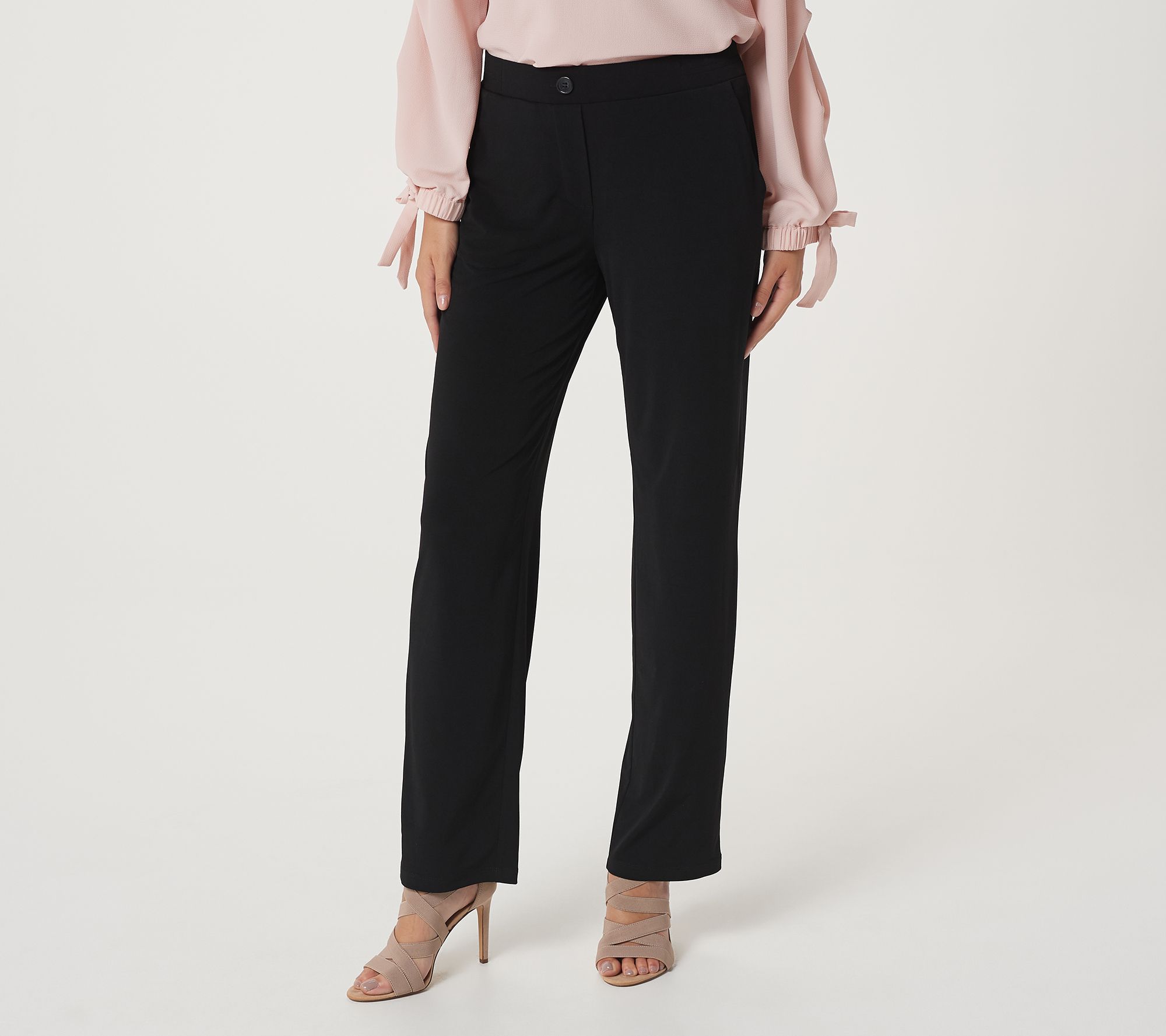 "As Is" Susan Graver Regular Liquid Knit Pull-On Pants