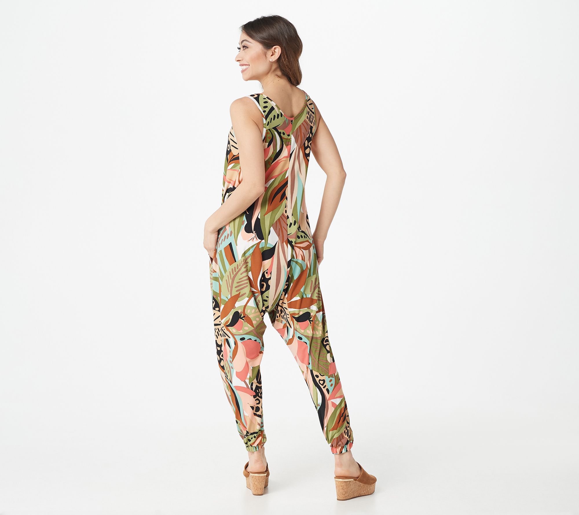 Attitudes by Renee Regular Weekend Chic Jogger Leg Jumpsuit