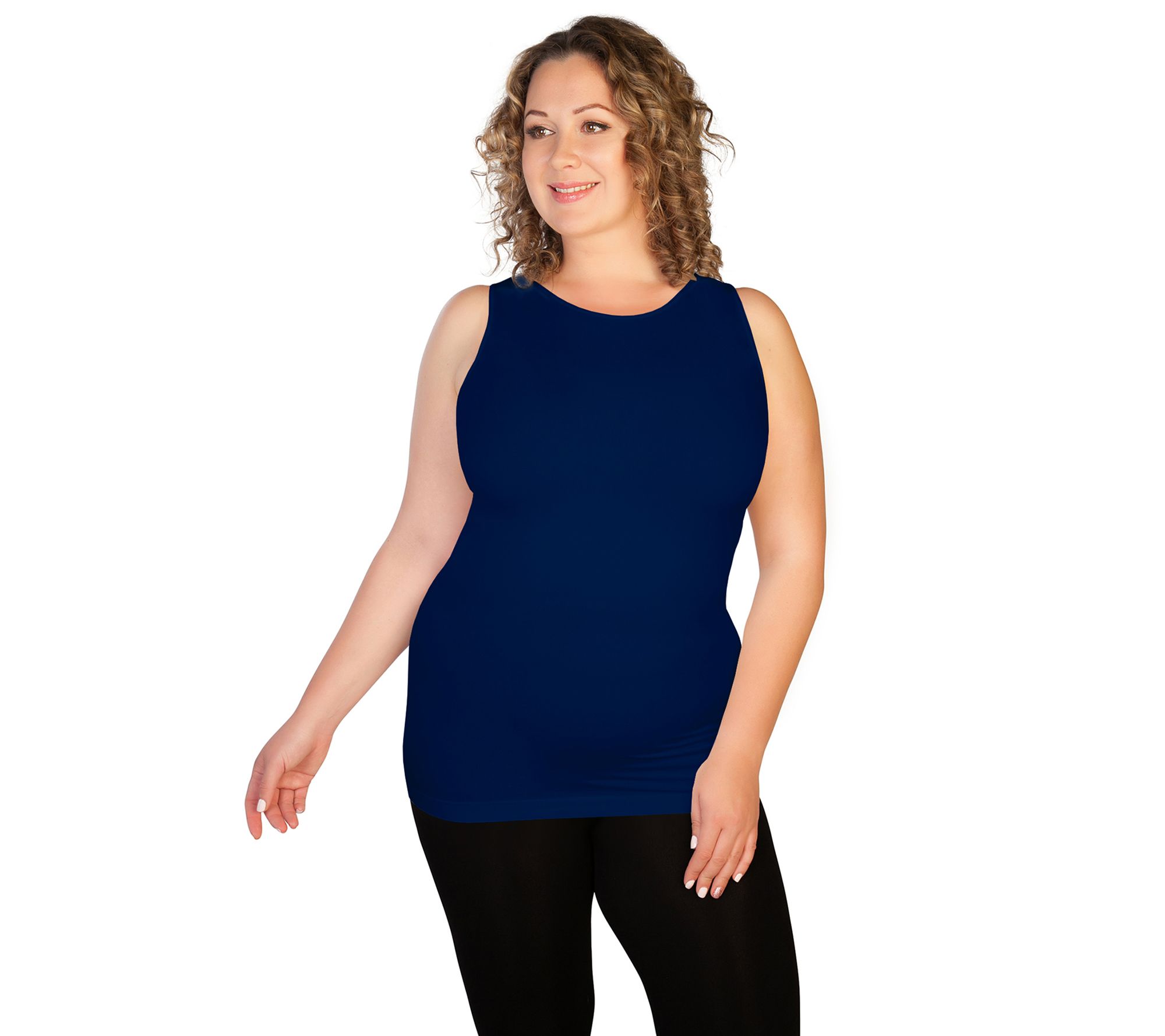 skinnytees Plus High Neck Tank