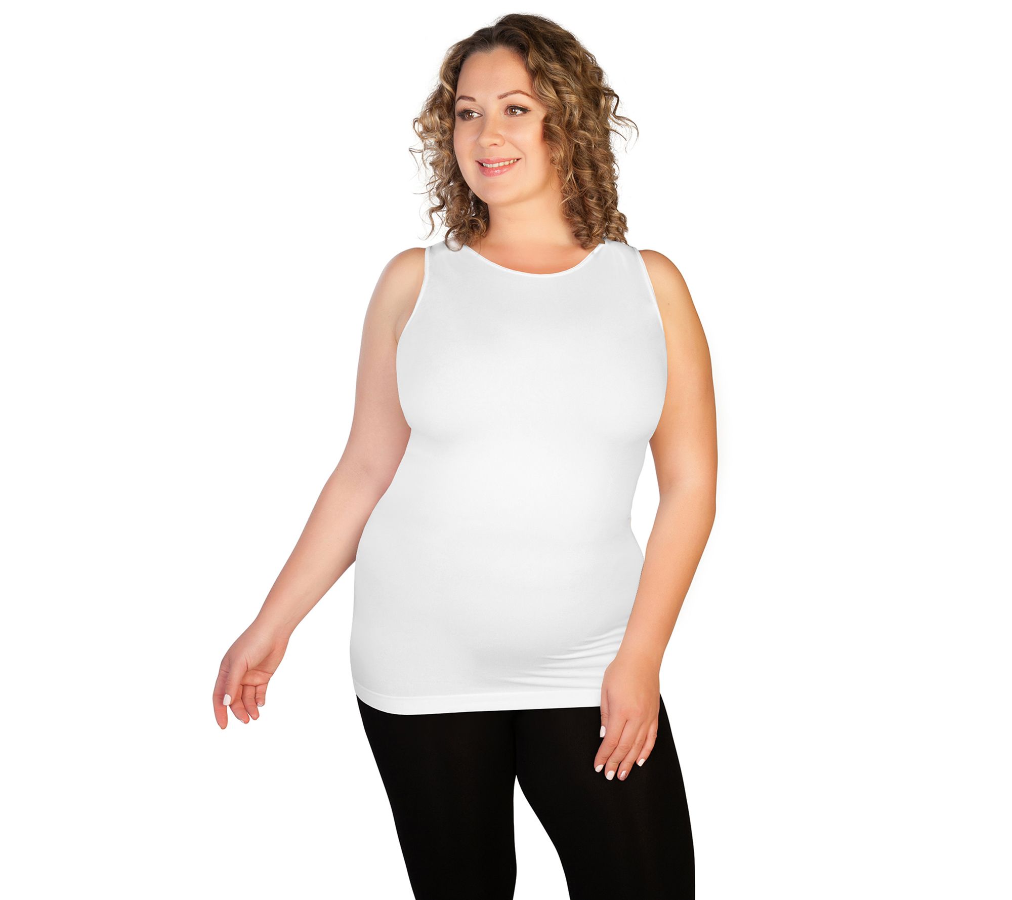 skinnytees Plus High Neck Tank