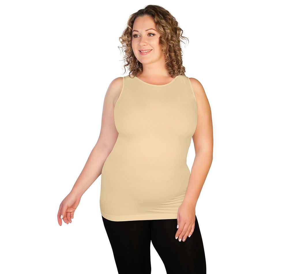 skinnytees Plus High Neck Tank