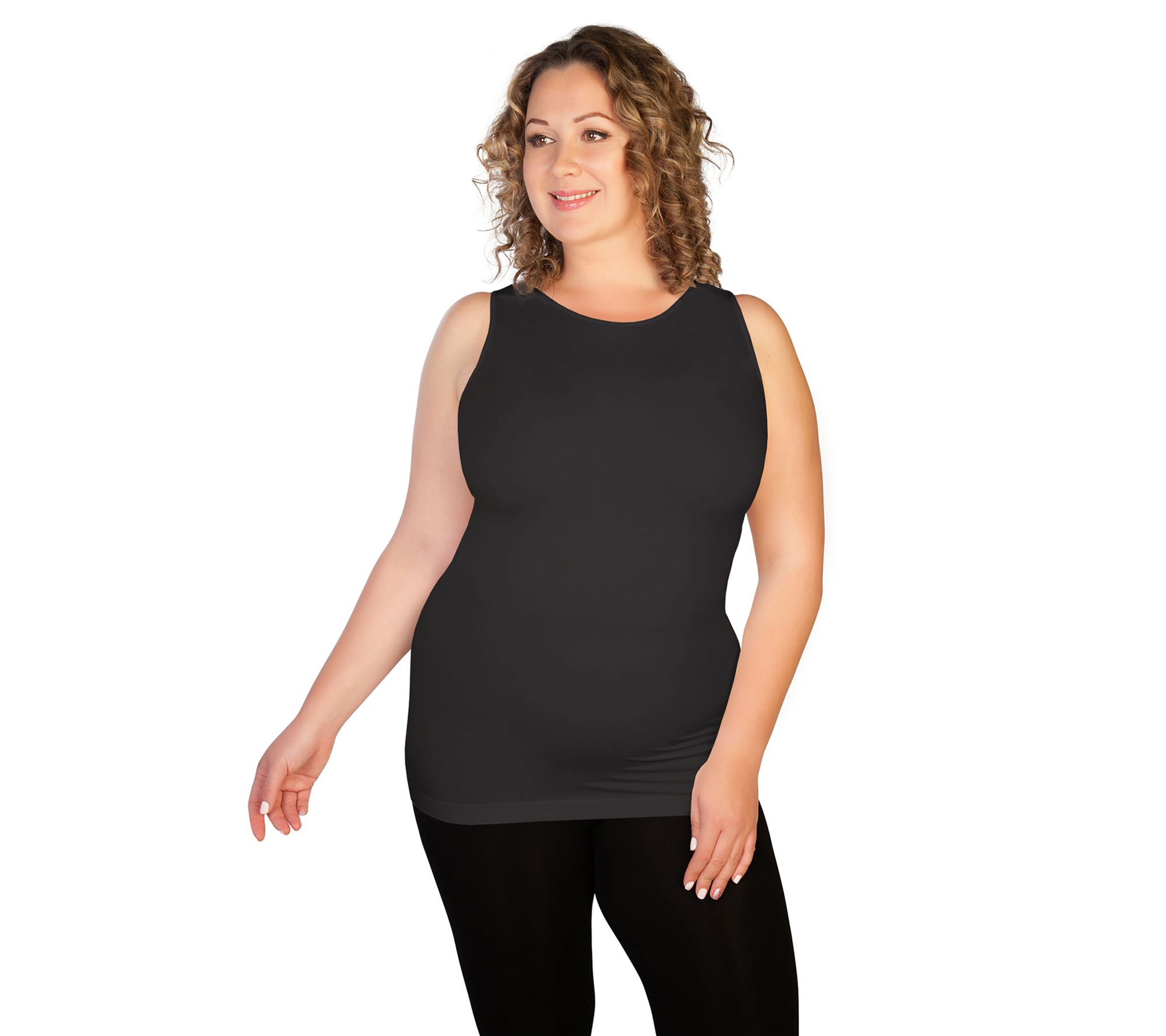 skinnytees Plus High Neck Tank