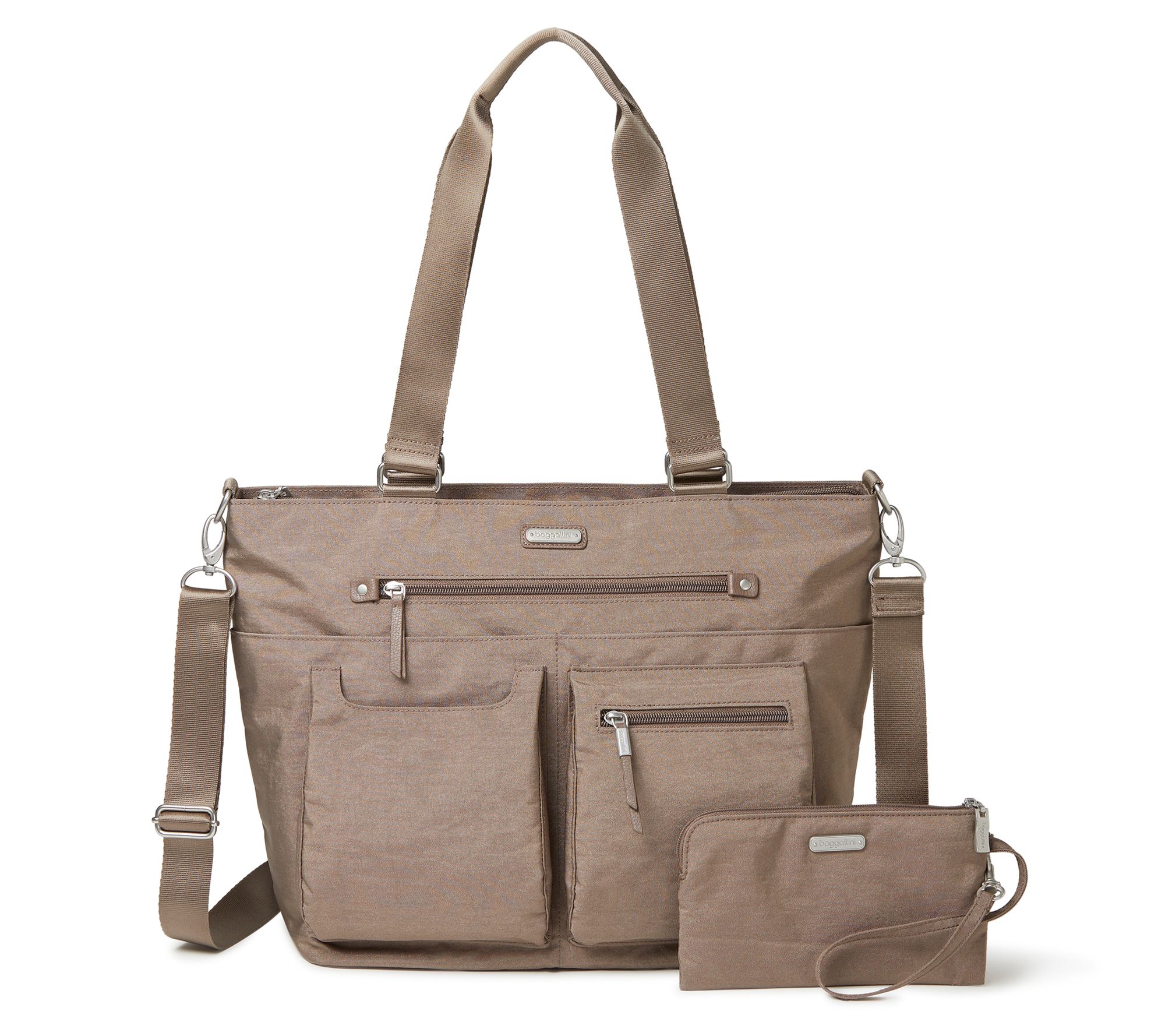 baggallini Any Day Tote with RFID Phone Wristlet - QVC.com