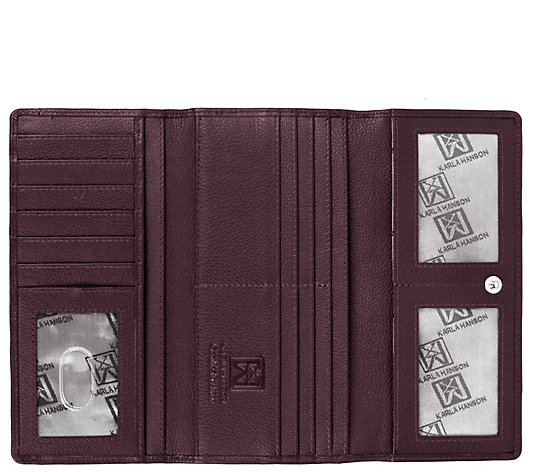 Karla Hanson Women's Tri-Fold Leather Wallet