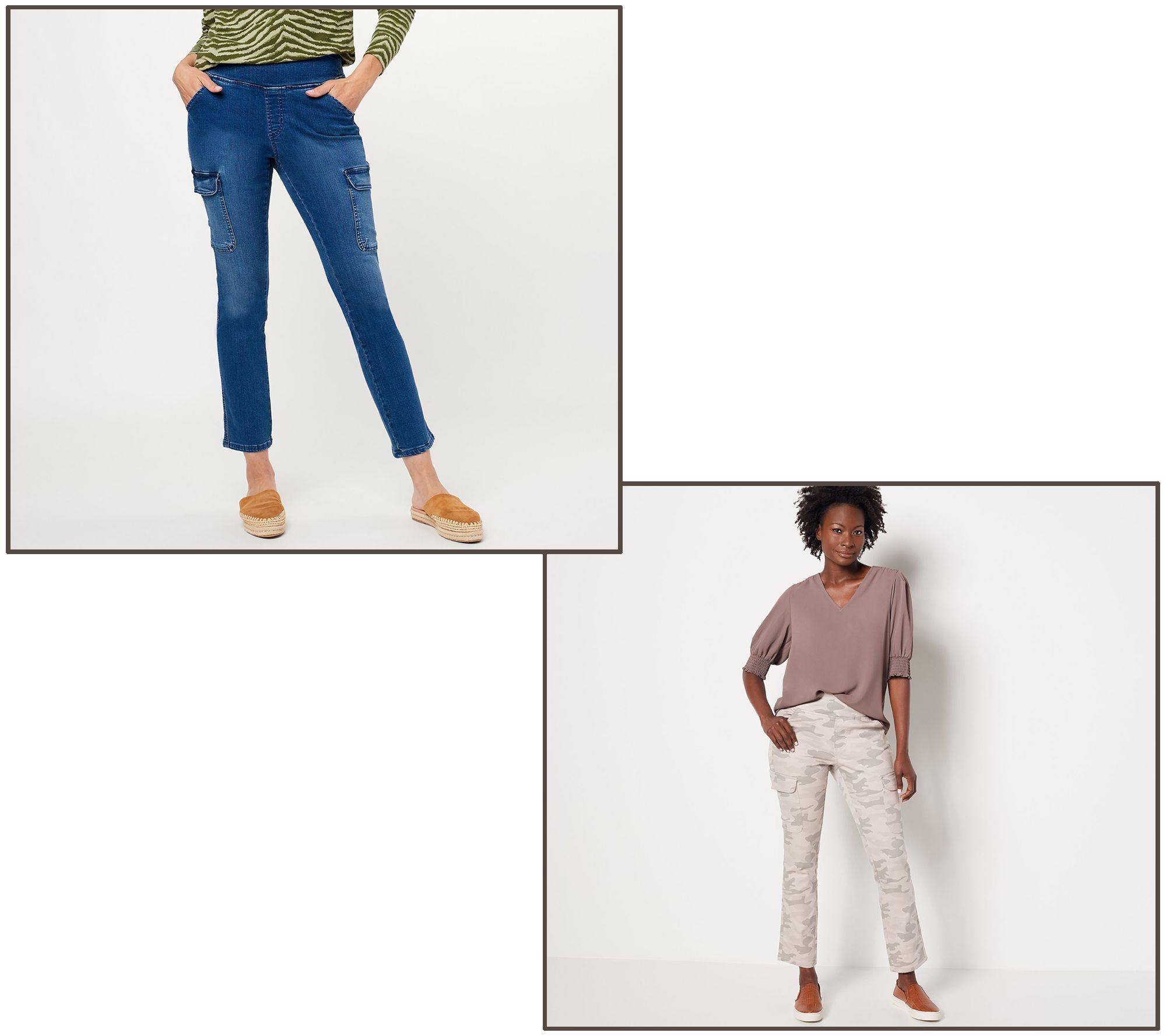 Belle by Kim Gravel TripleLuxe Slim Leg Cargo Pant - QVC.com